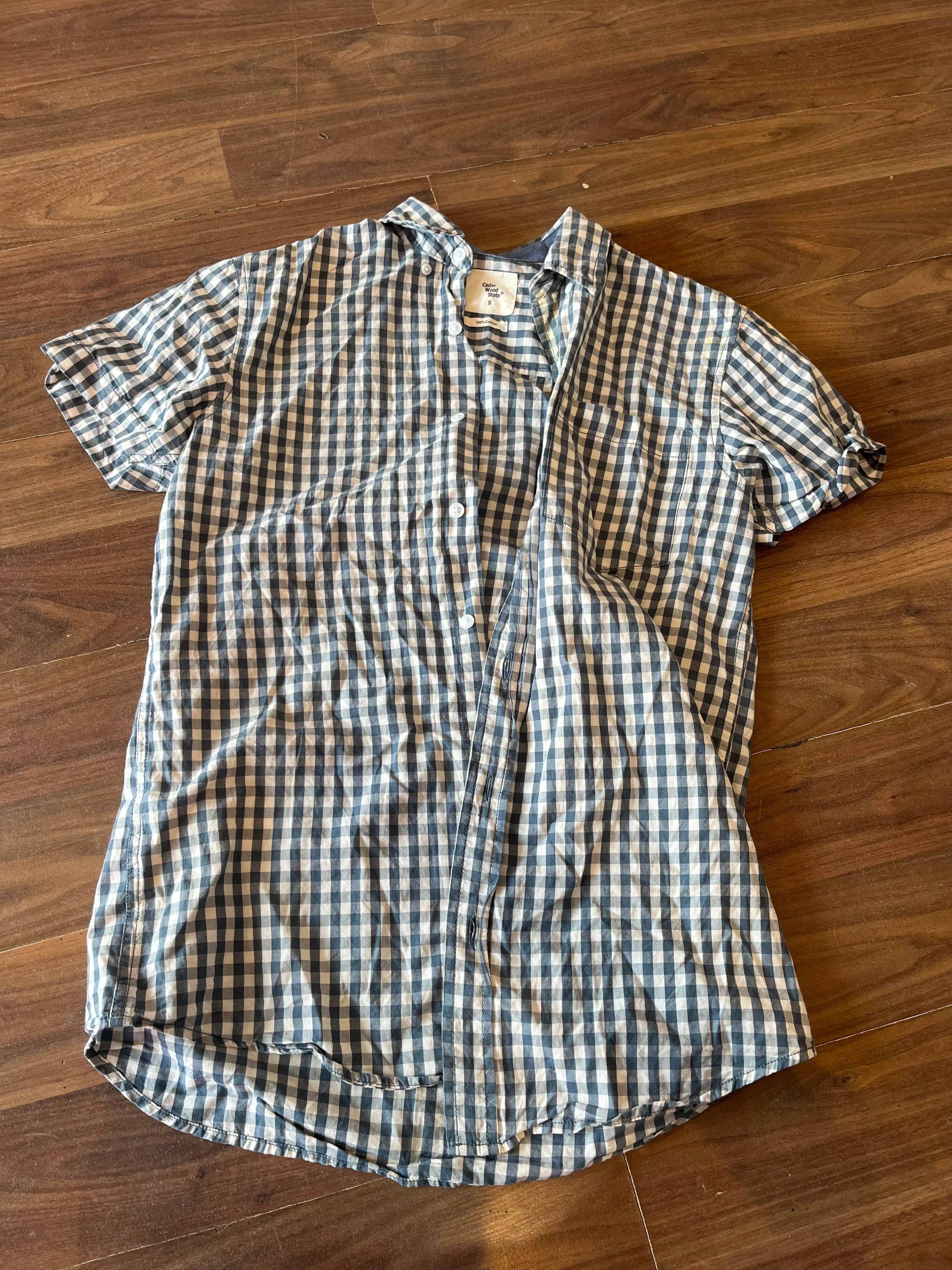 Shirt- Blue/ Grey Short sleeve