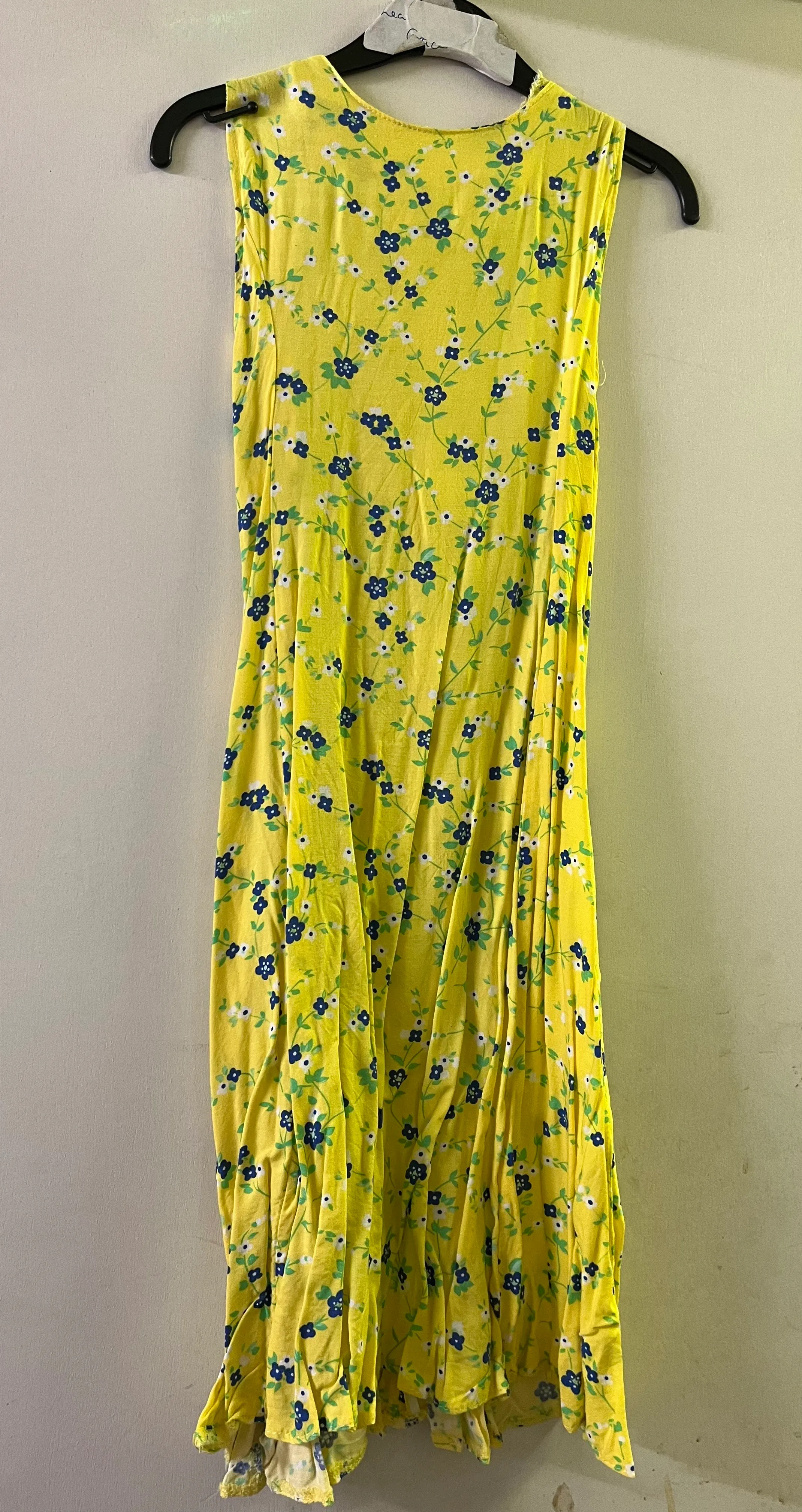 Dress- yellow and floral
