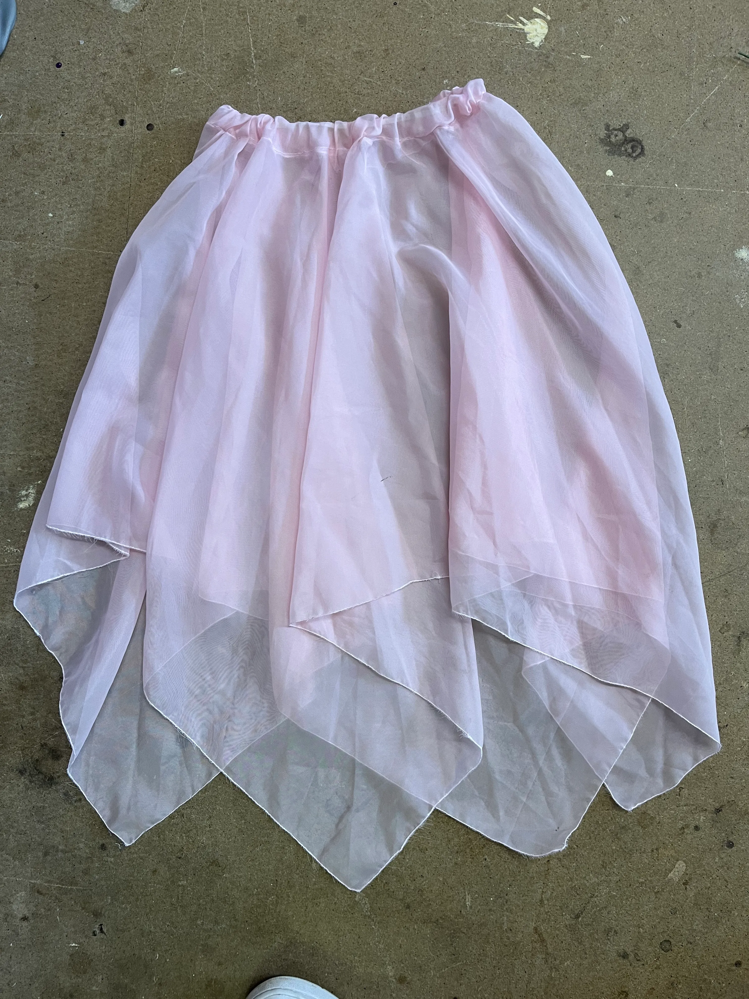 Skirt- Pale pink chiffon