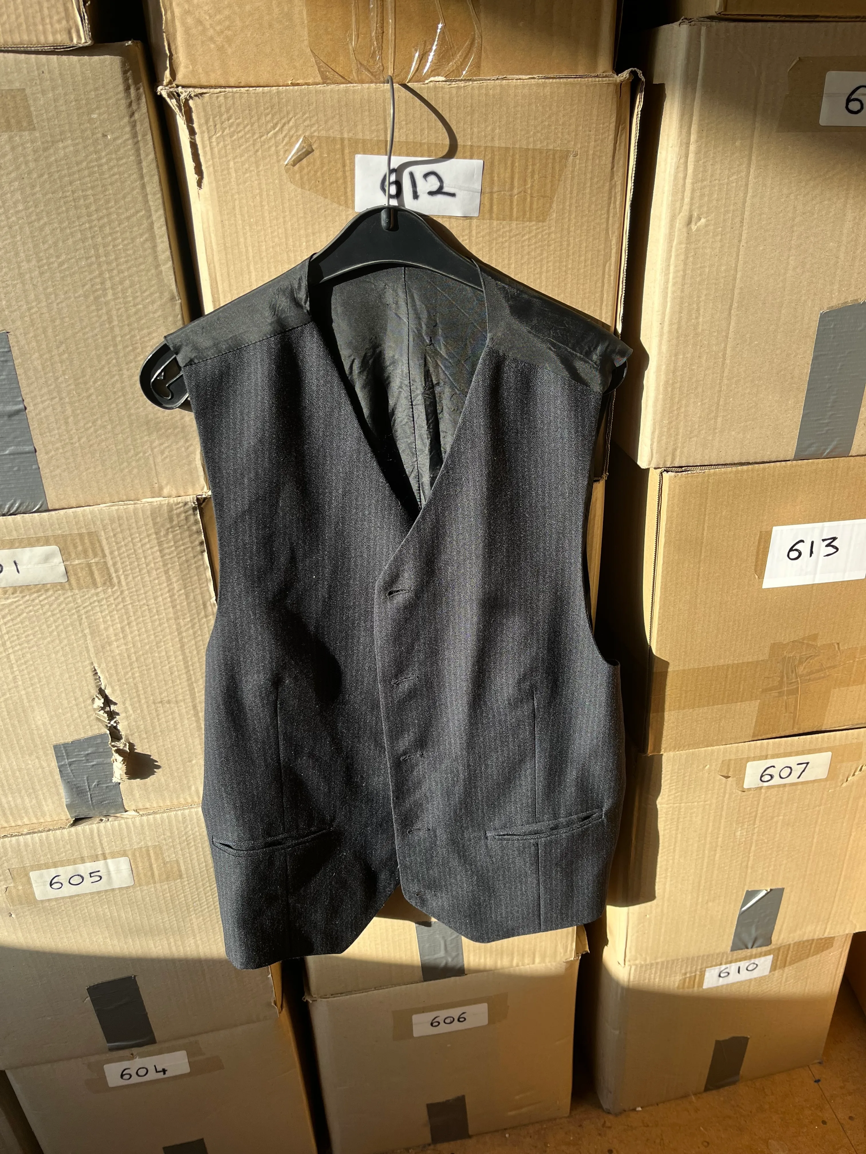 Waistcoat- Black Striped