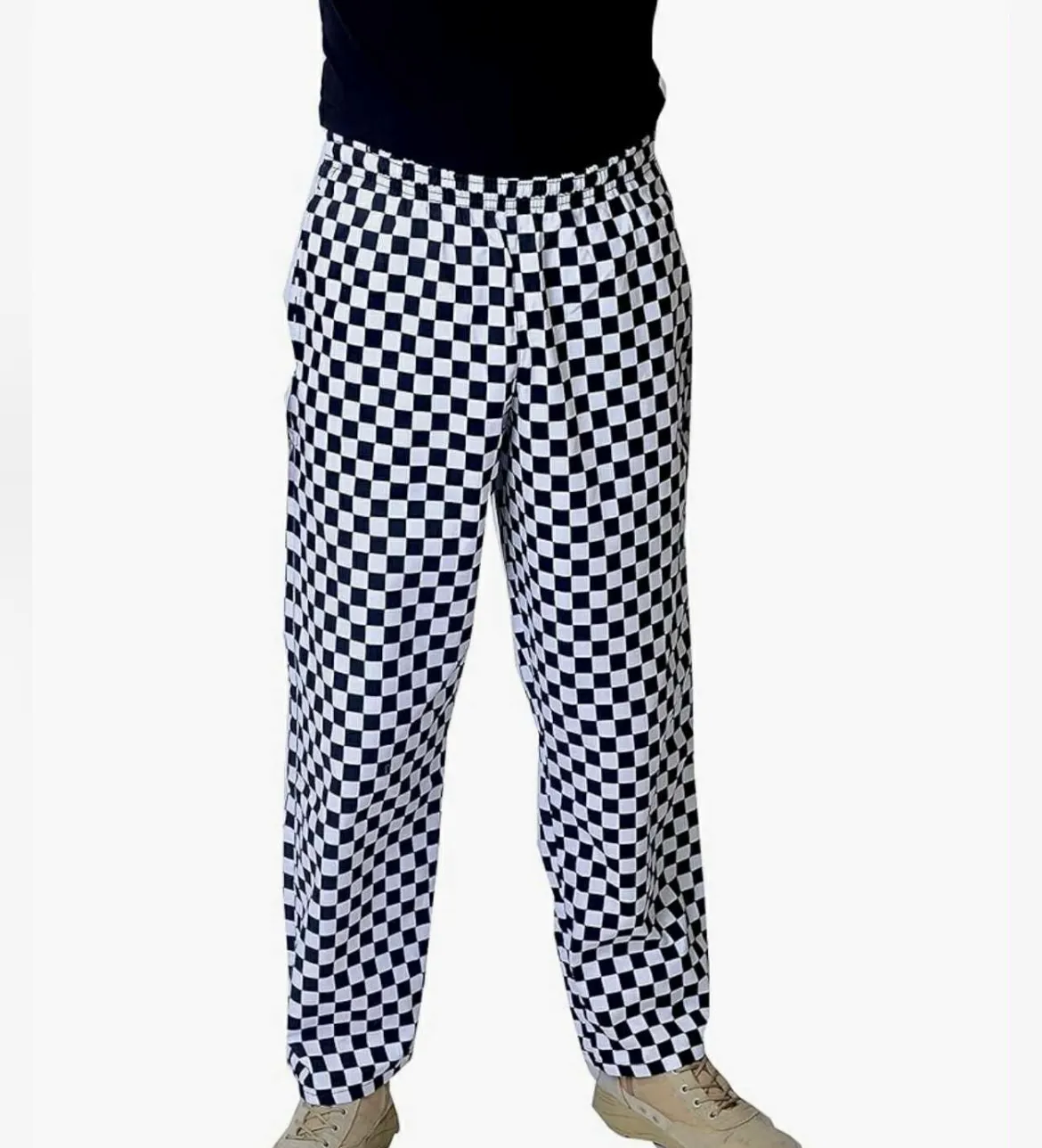 Trousers- Chef Black and White Check