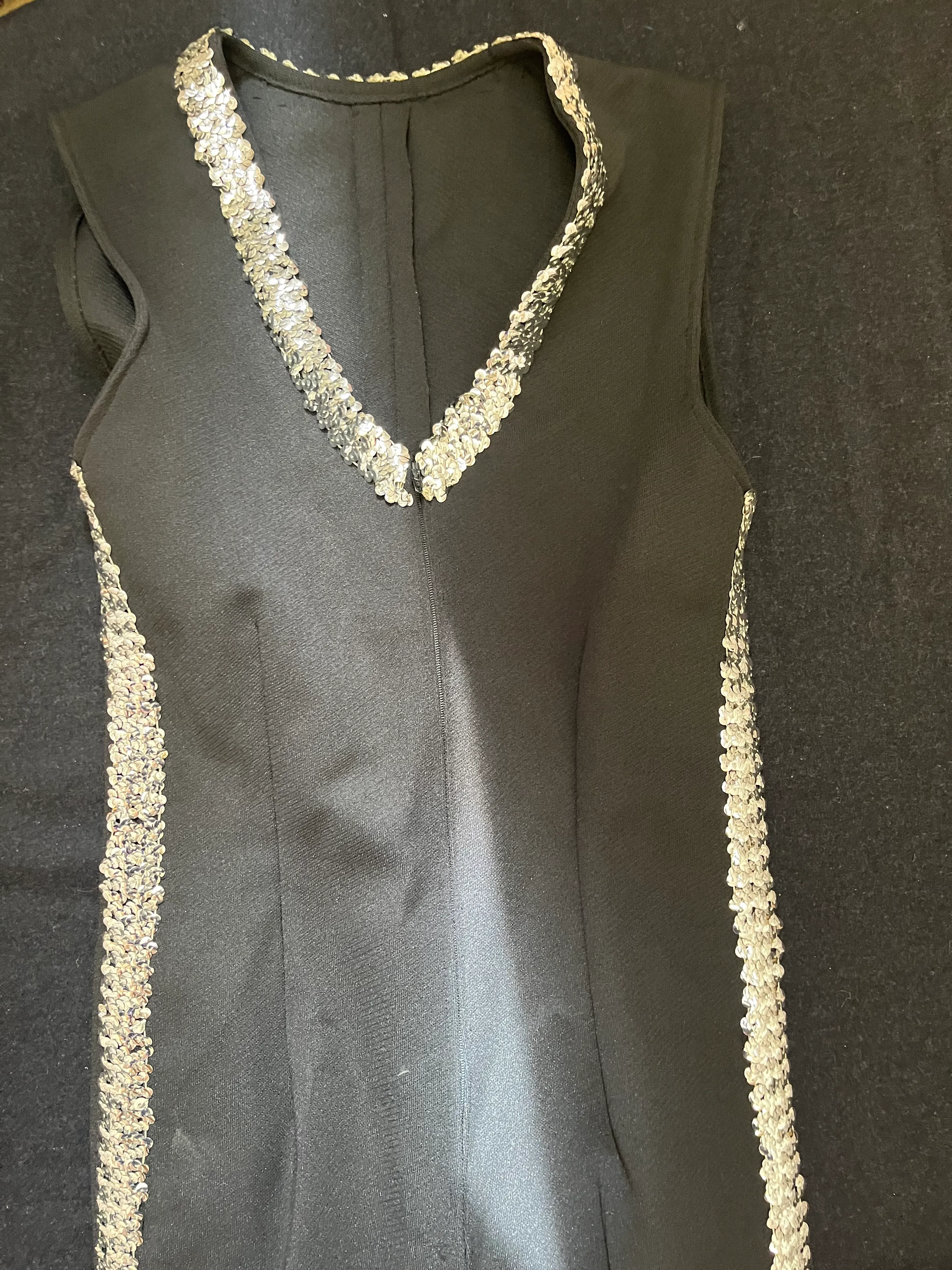 Jumpsuit- Black and silver design