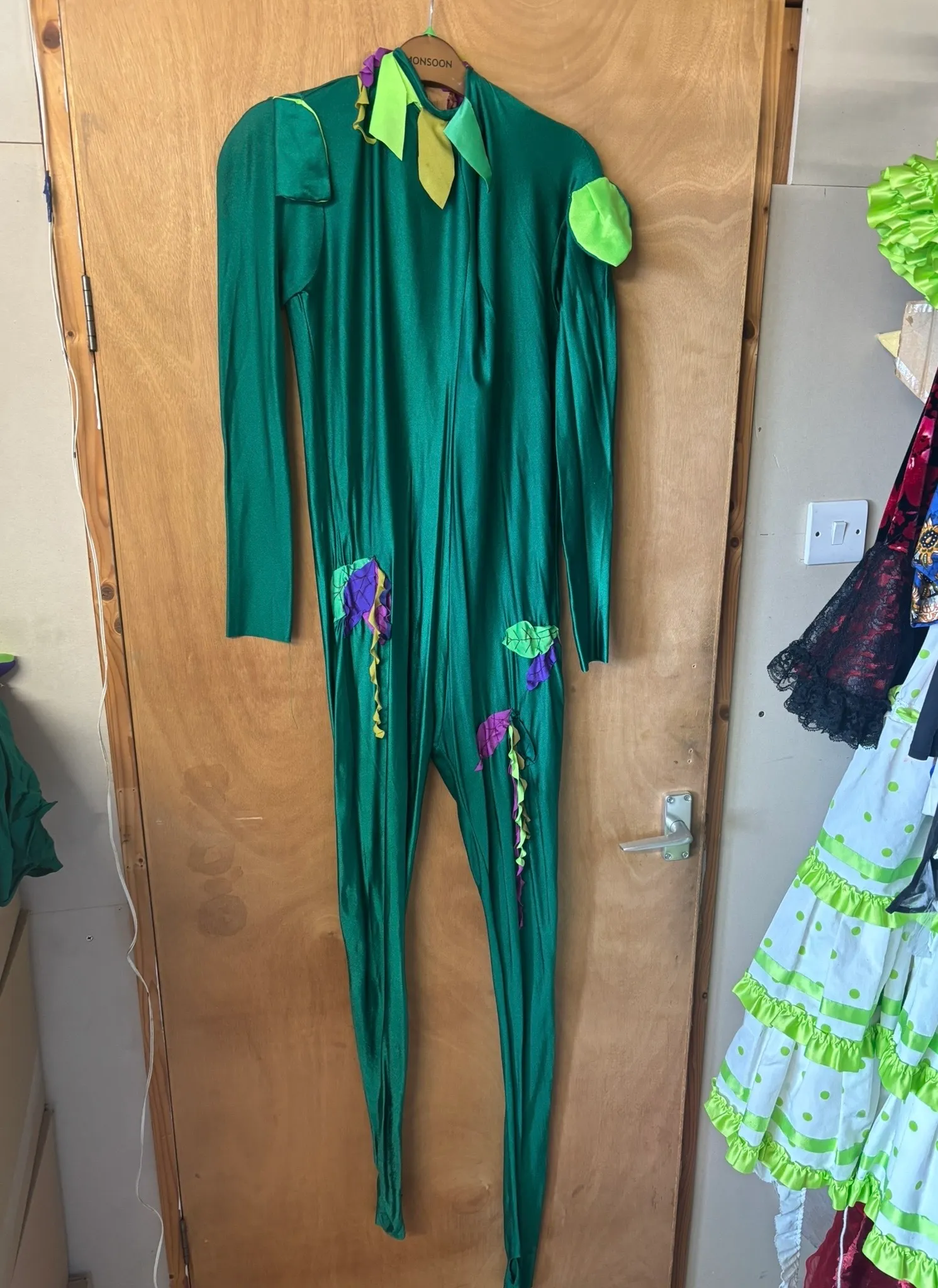 Catsuit- Green Patterned design