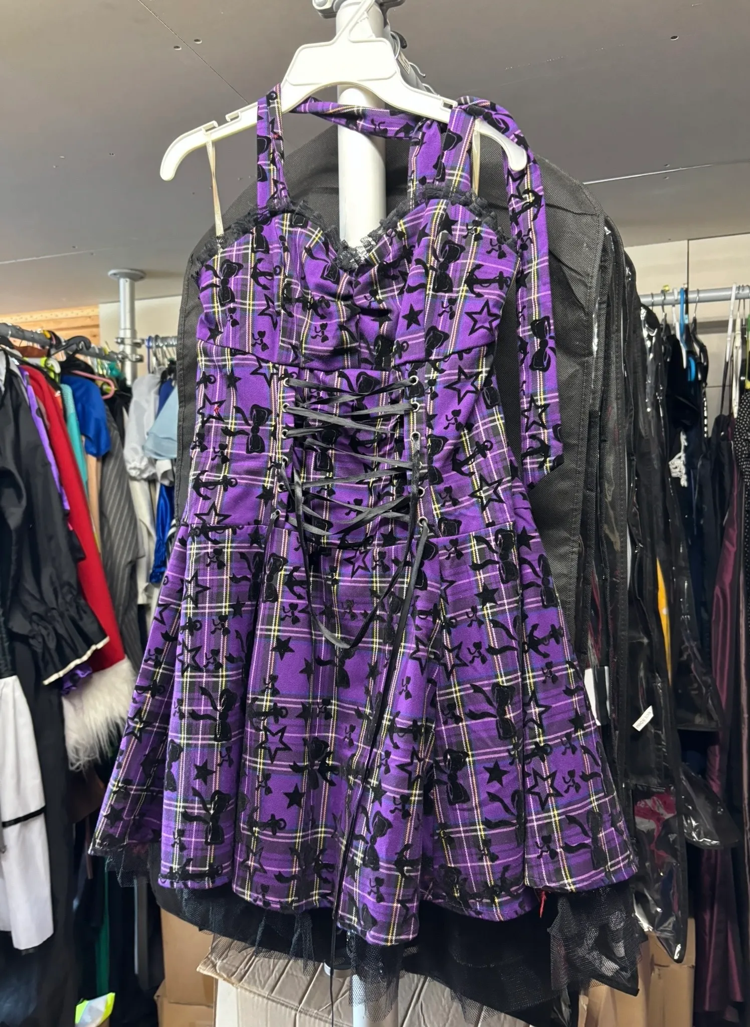 Dress- Black and purple design
