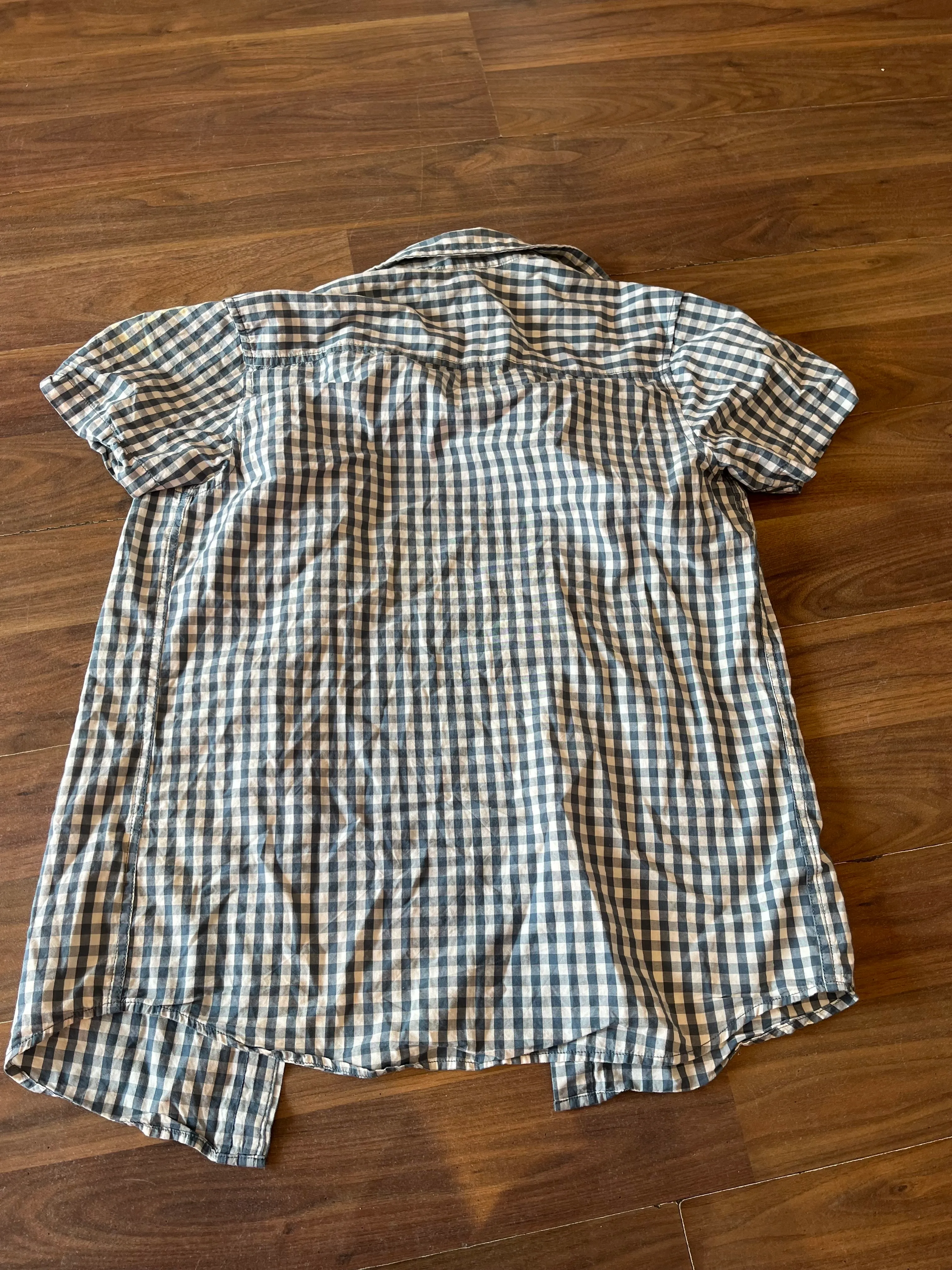 Shirt- Blue/ Grey Short sleeve