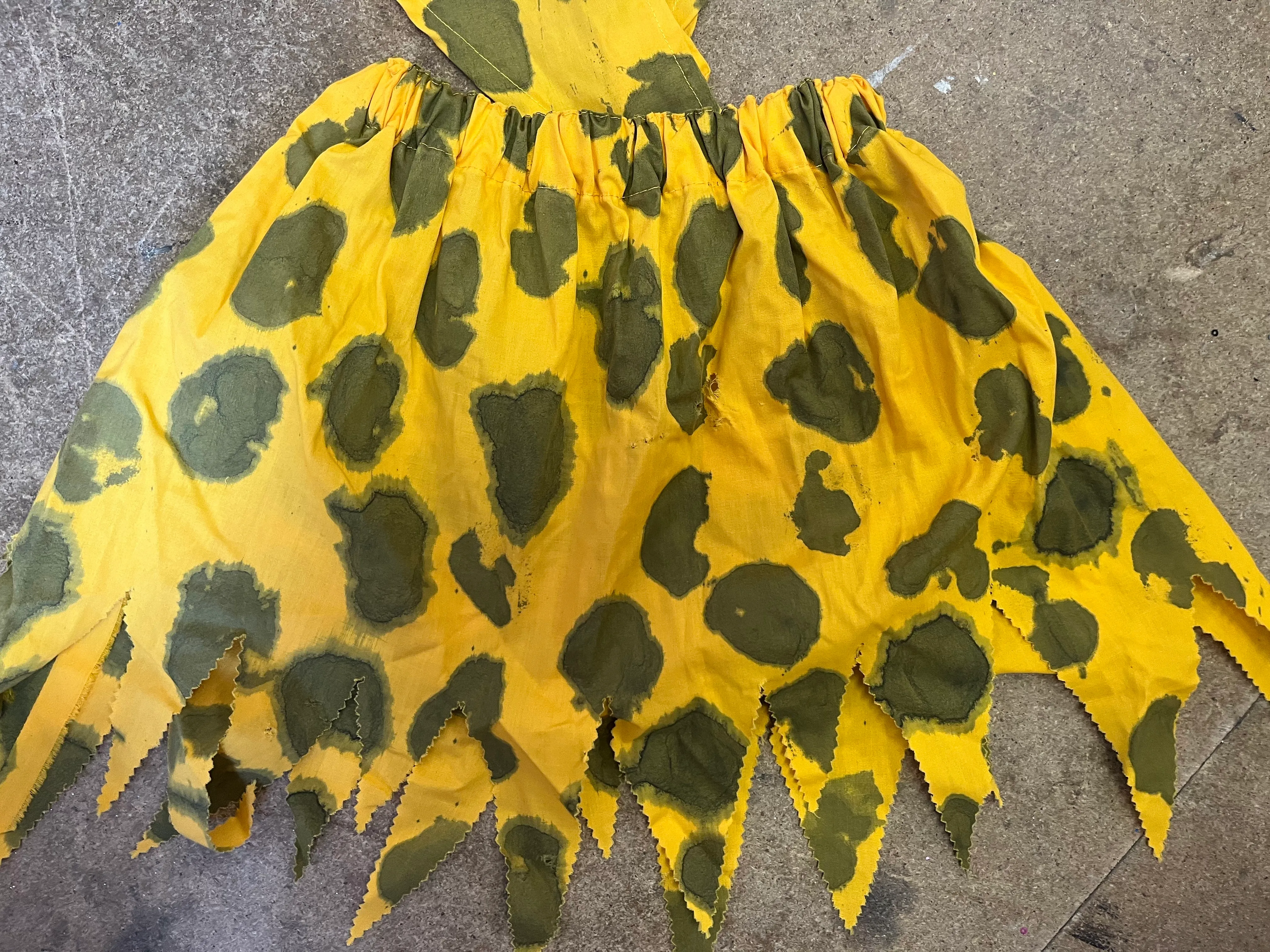 Two piece- Flintstones Yellow and black