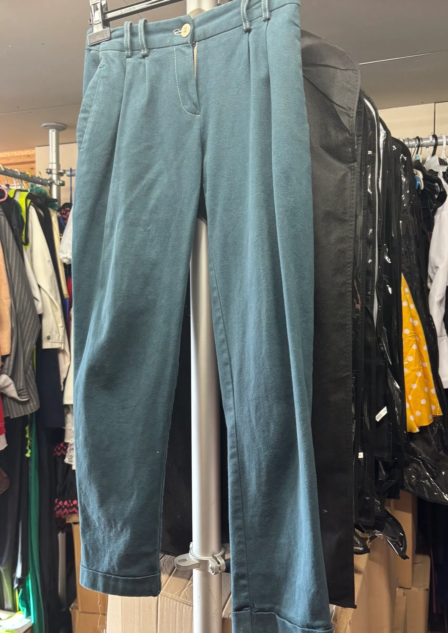 Trousers- Blue/ Green