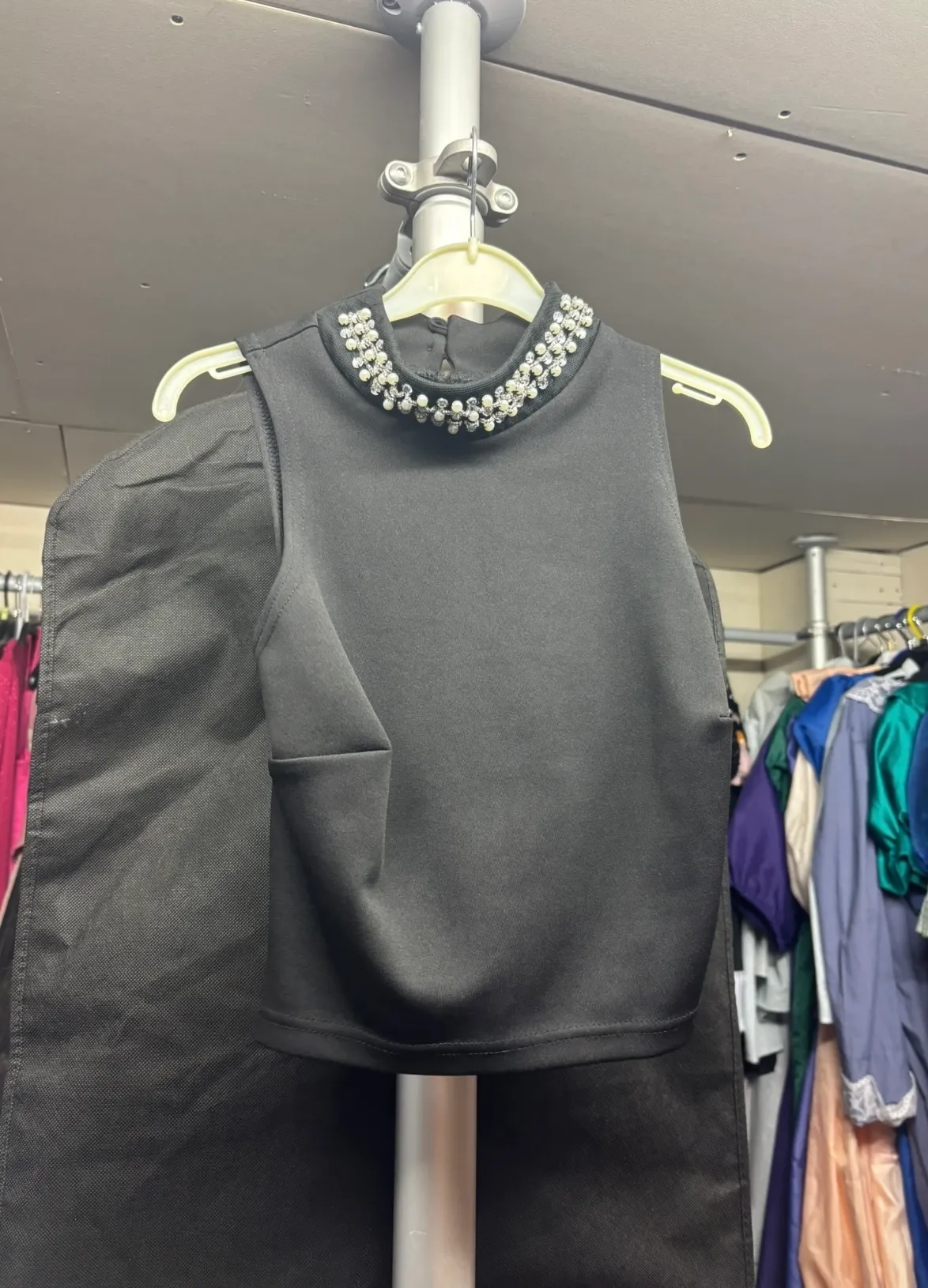 Top- black with pearls 
