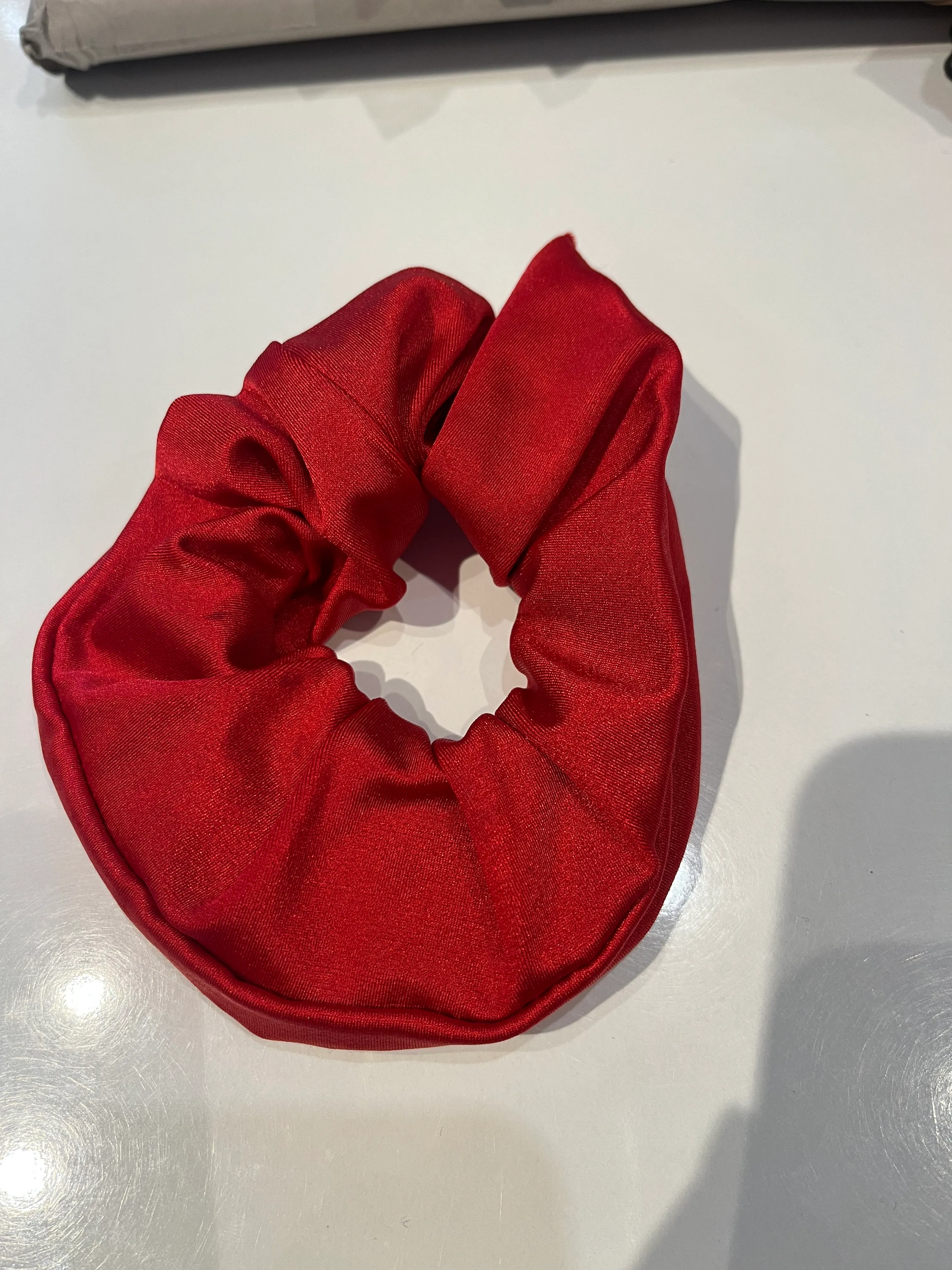 Scrunchie- Bright Red Satin