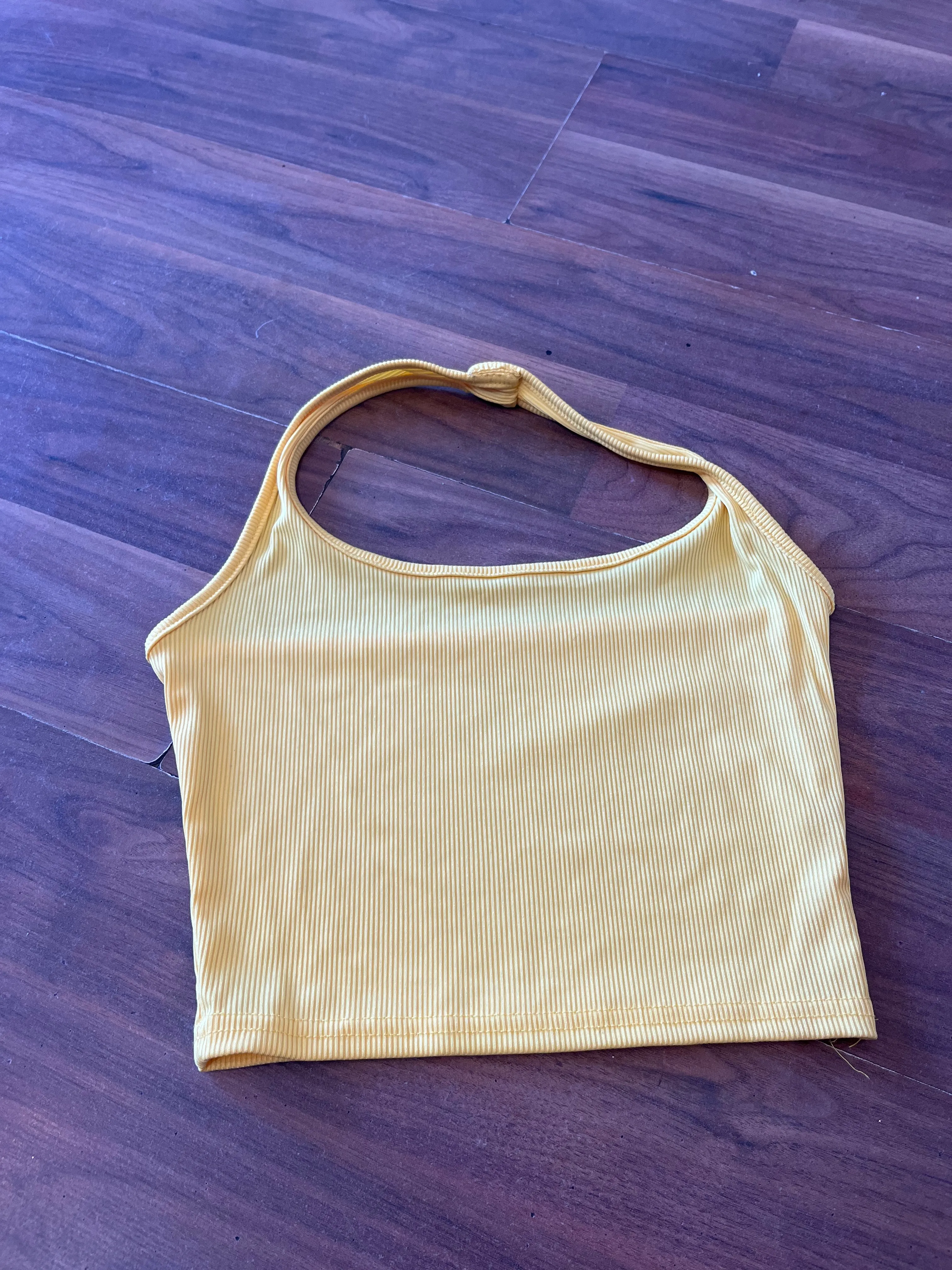 Top- Yellow Halter top 