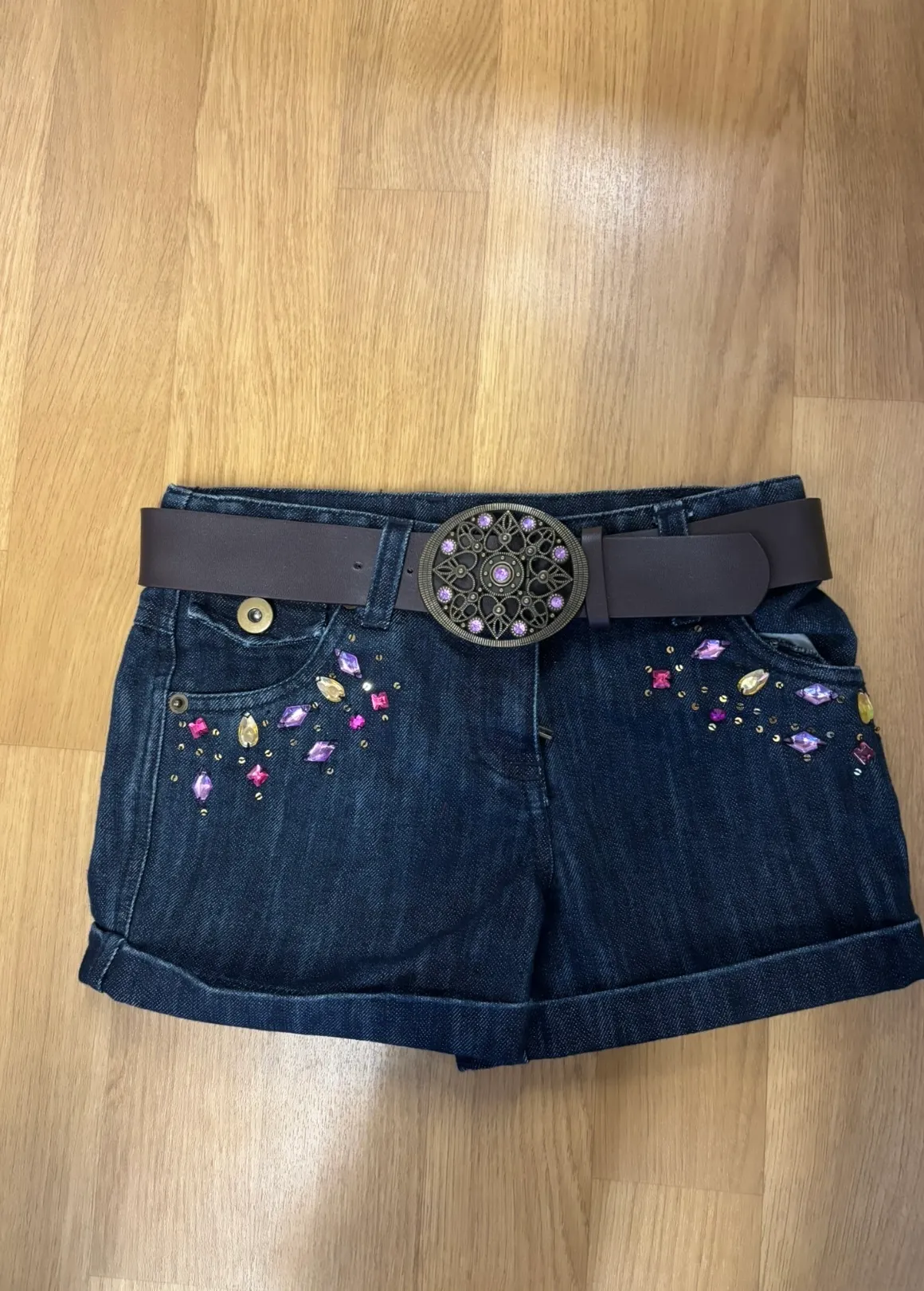 Shorts- Denim with jewels