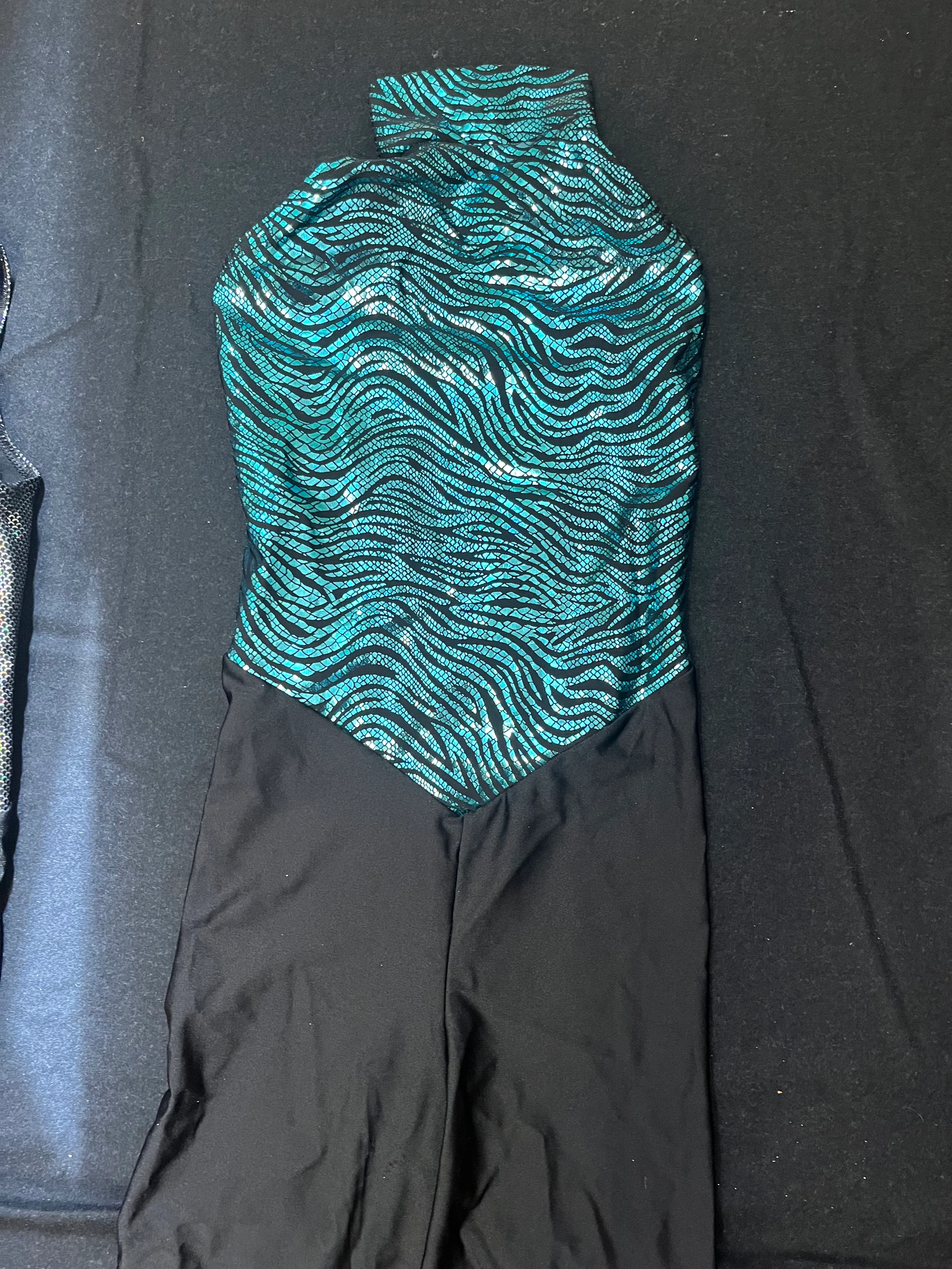 Jumpsuit- Turquoise and silver