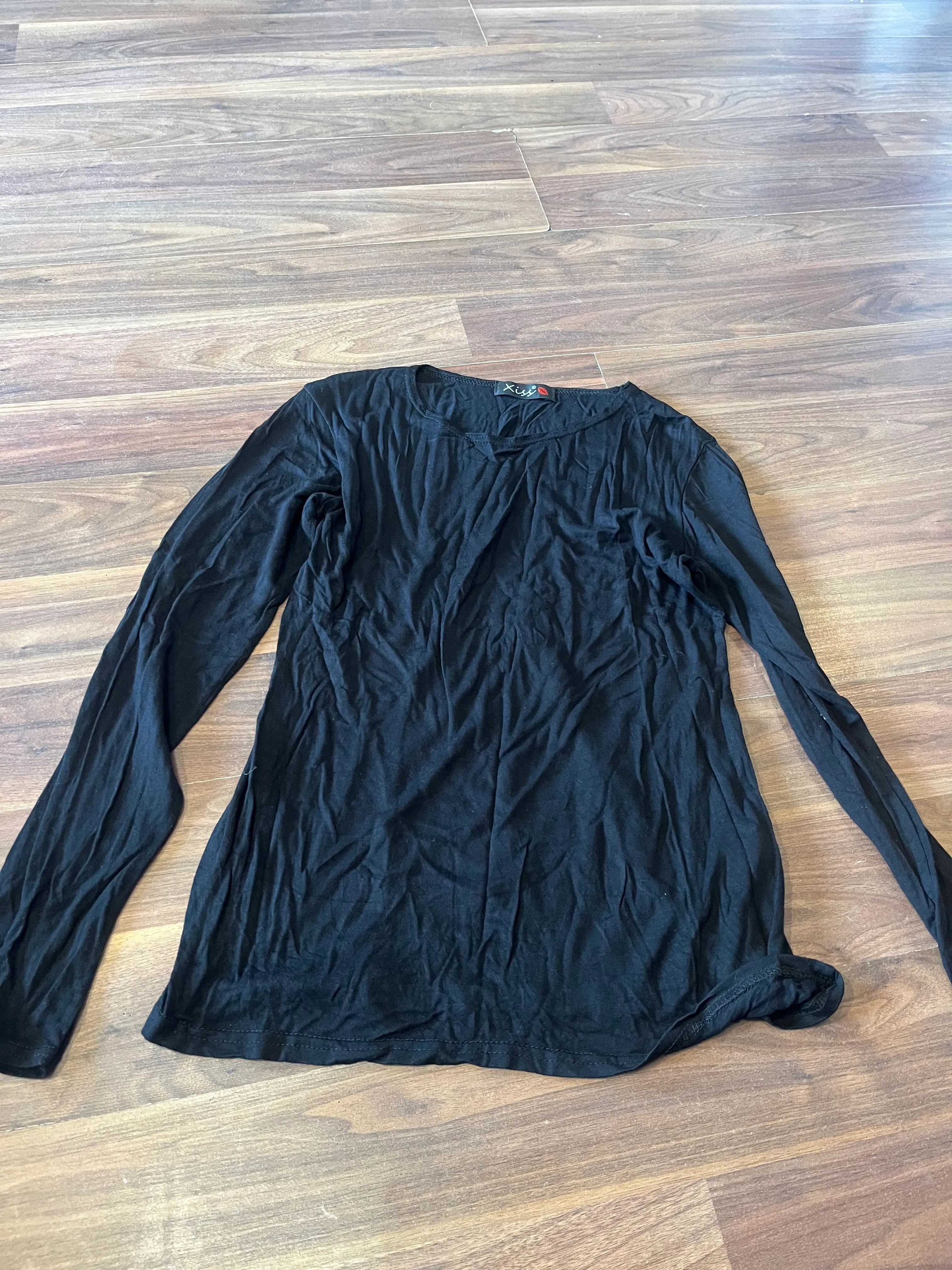 Top- Black Long Sleeve Adults