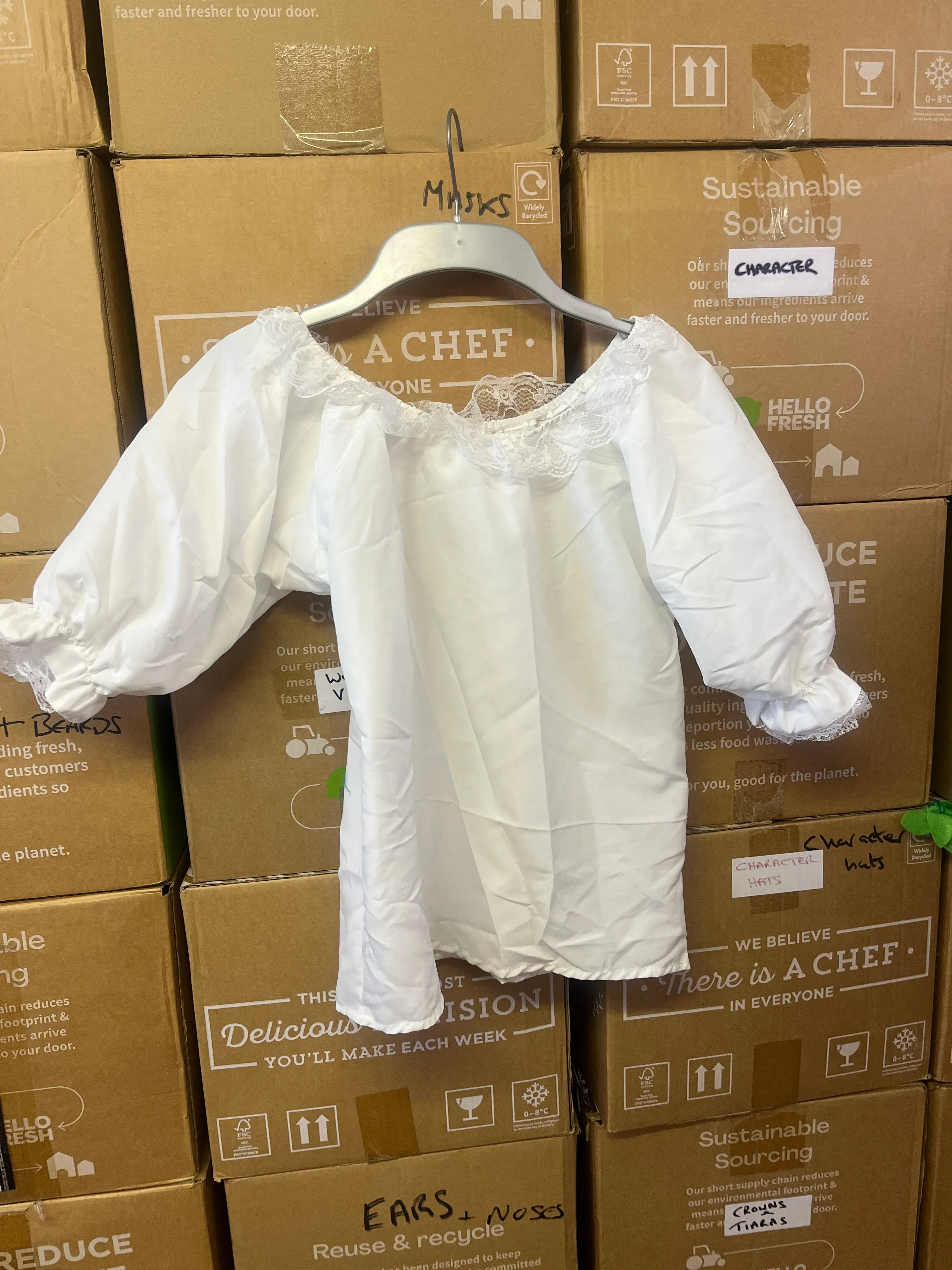 Peasant blouse- lace top