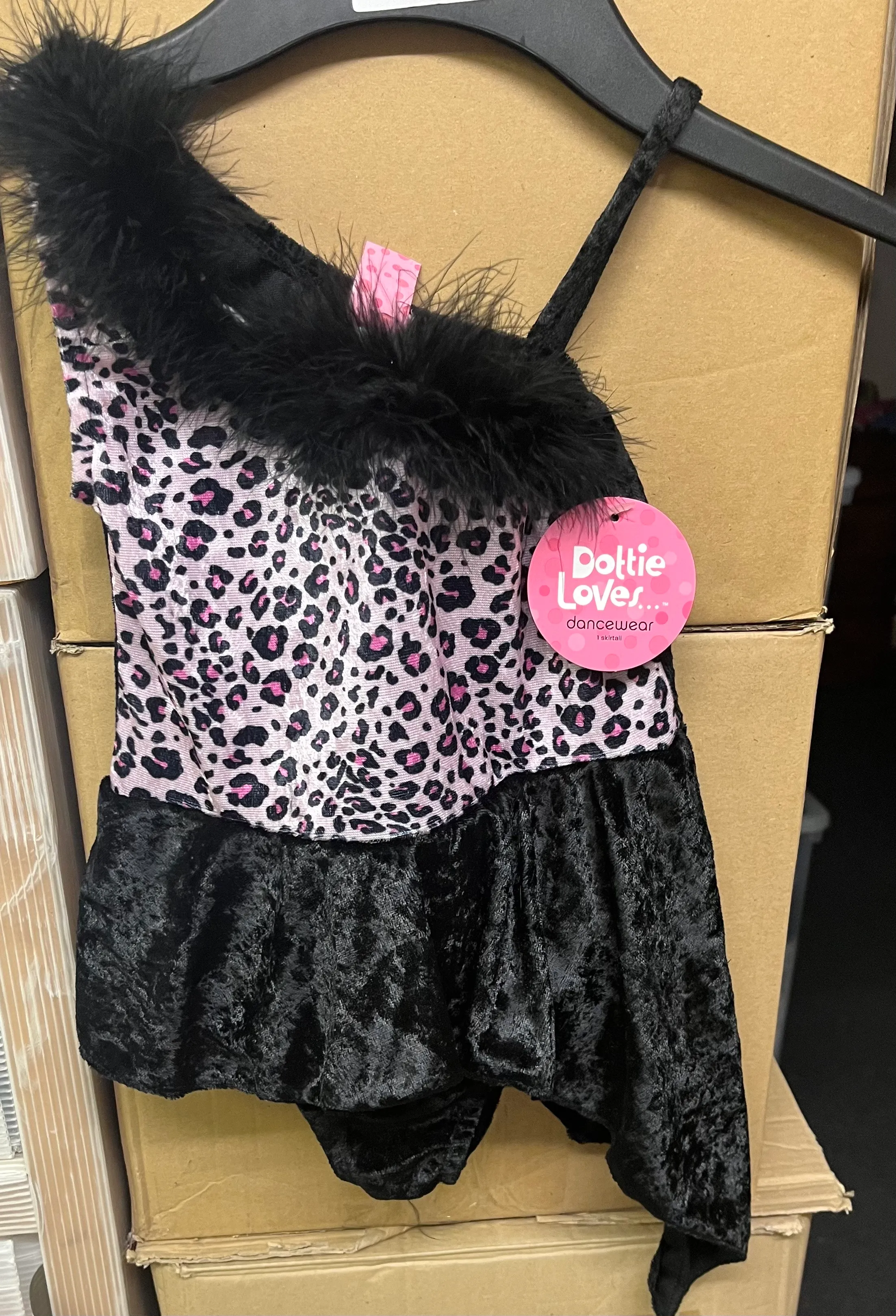 Skirted leotard- Leopard print