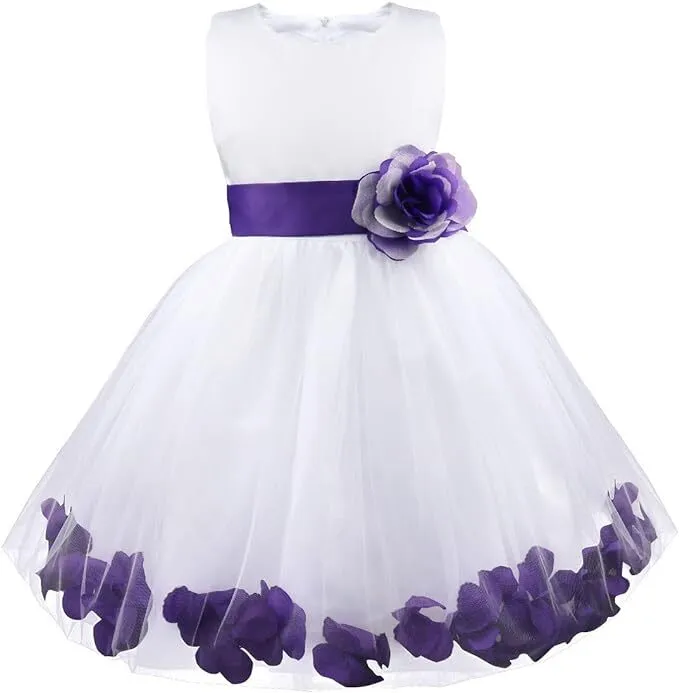 Dress- Purple and white petals