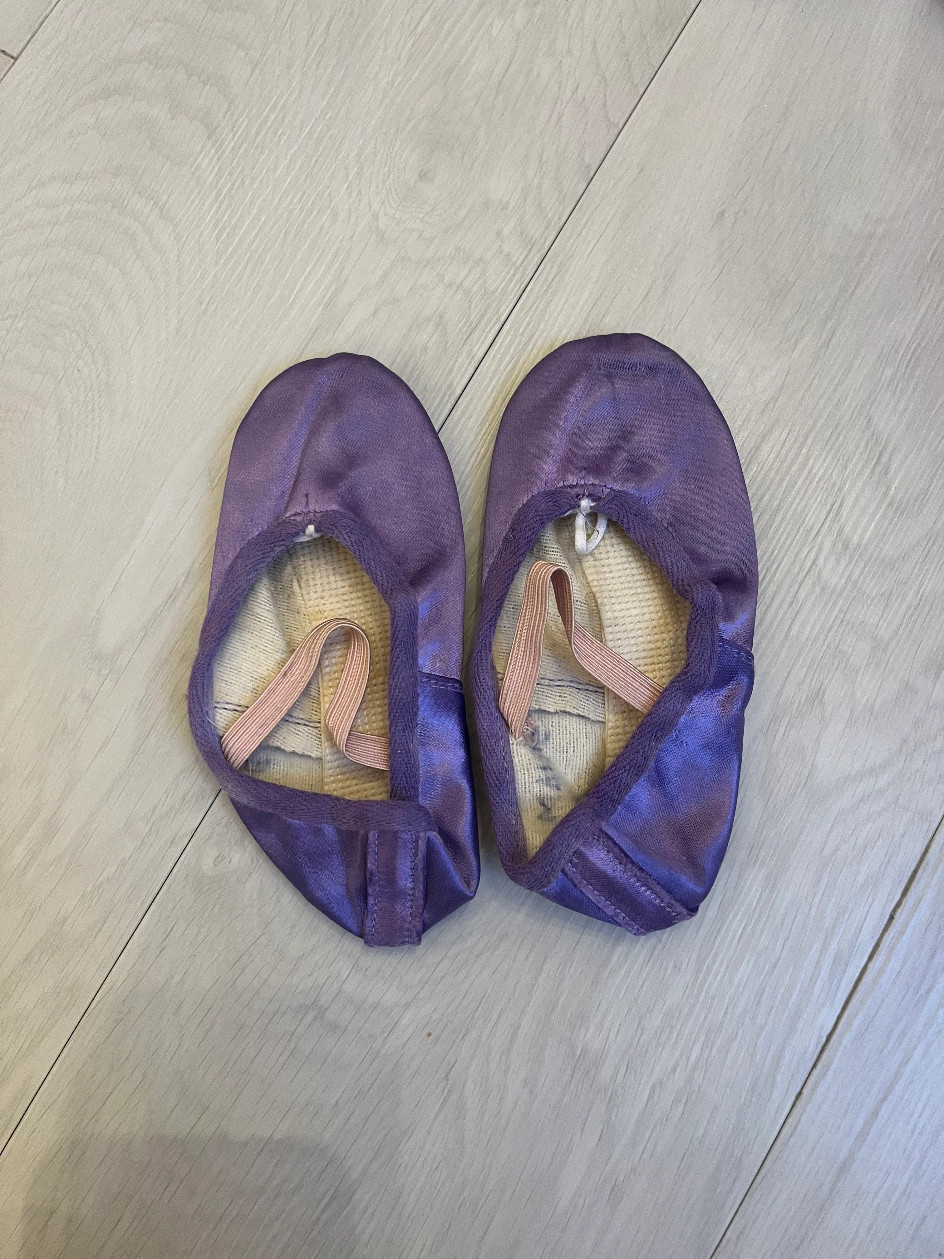 Ballet Shoes- Purple Satin