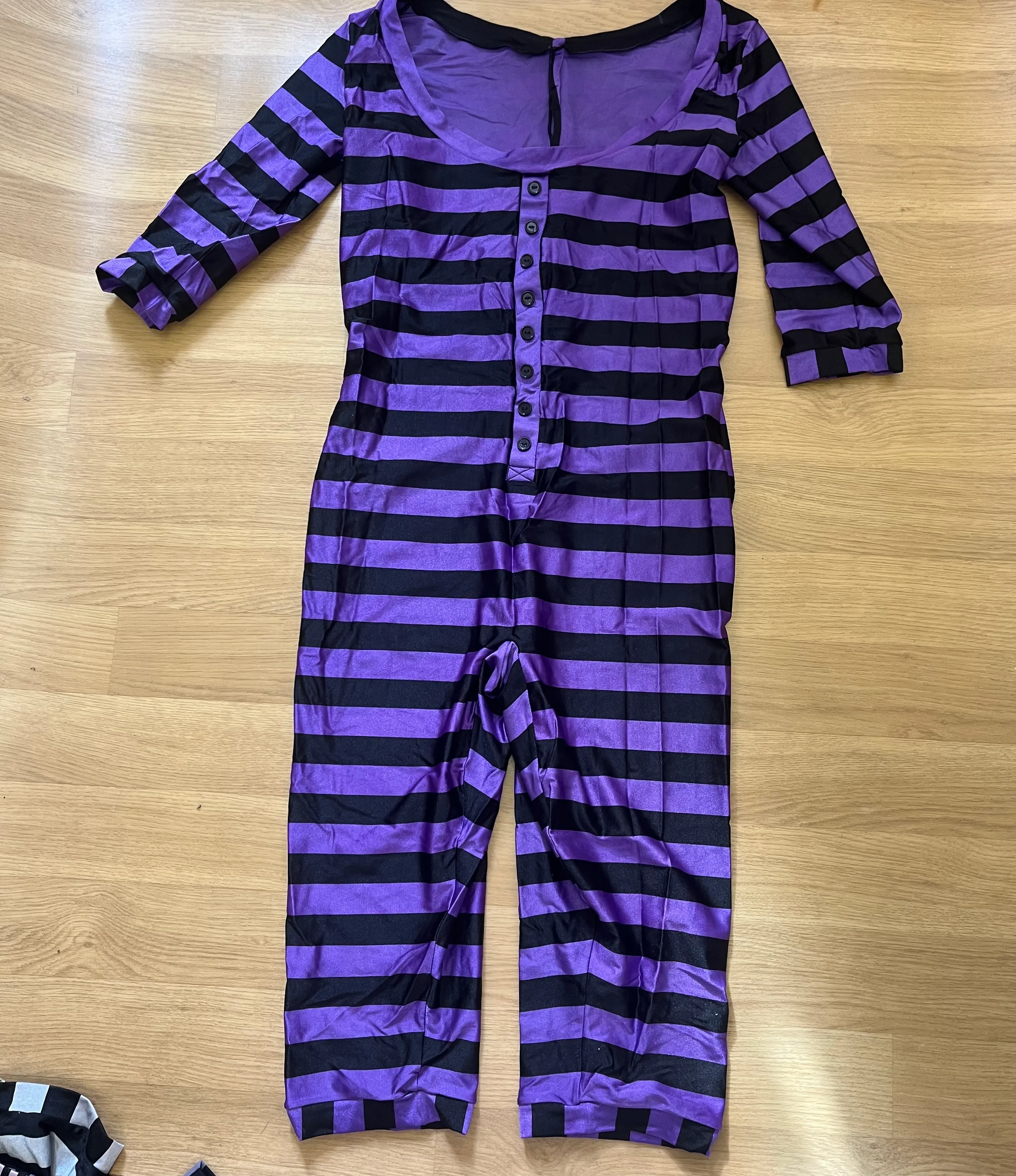 Catsuit/Unitard- Victorian Male Bathing suit Purple