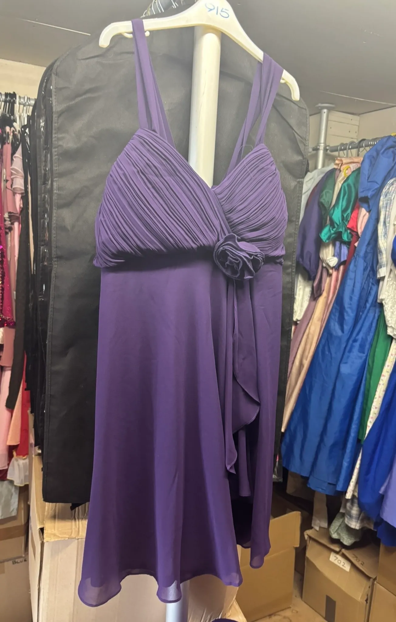 Dress- Dark Purple flower 