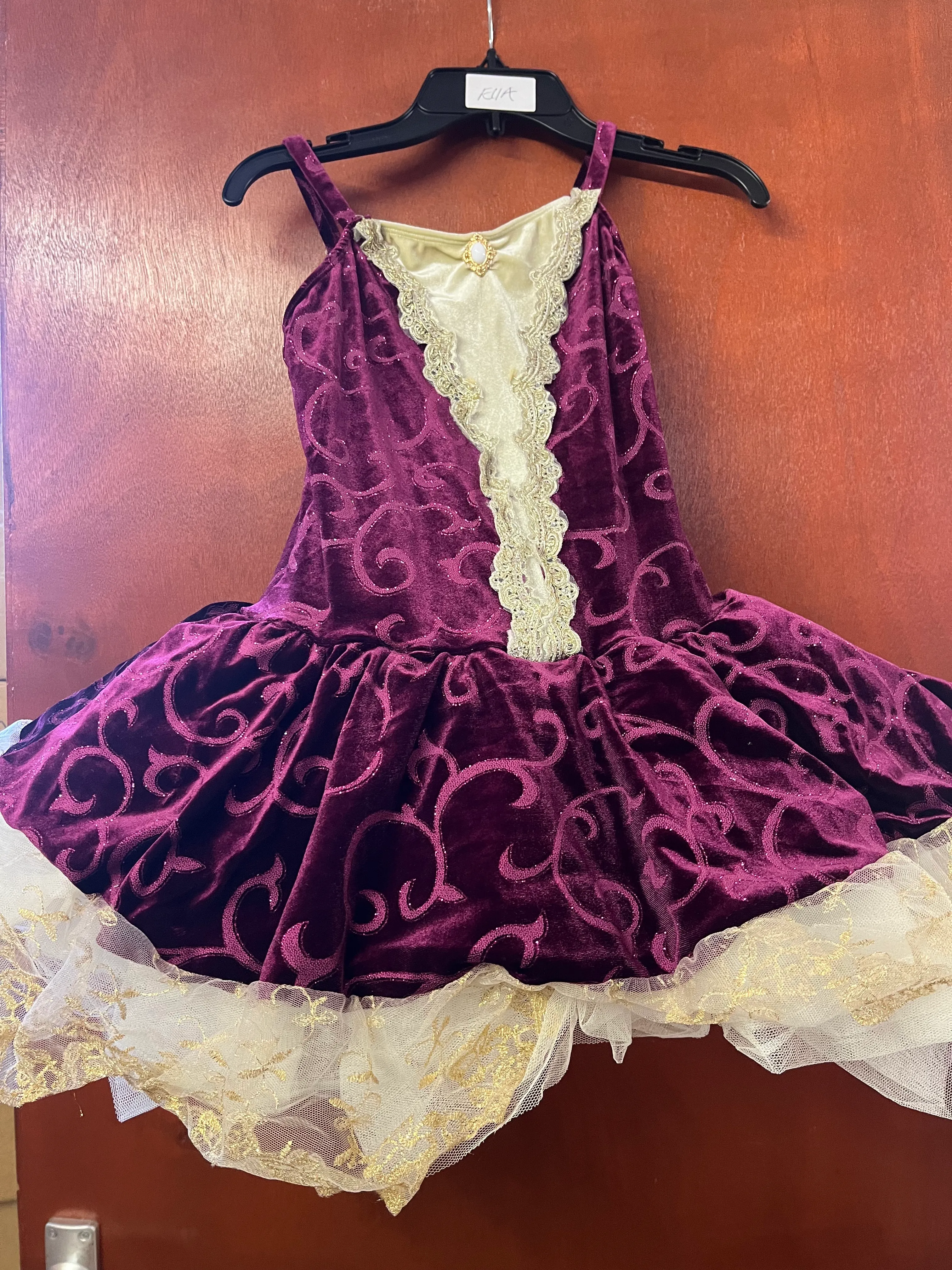 Tutu- Cream and Burgundy