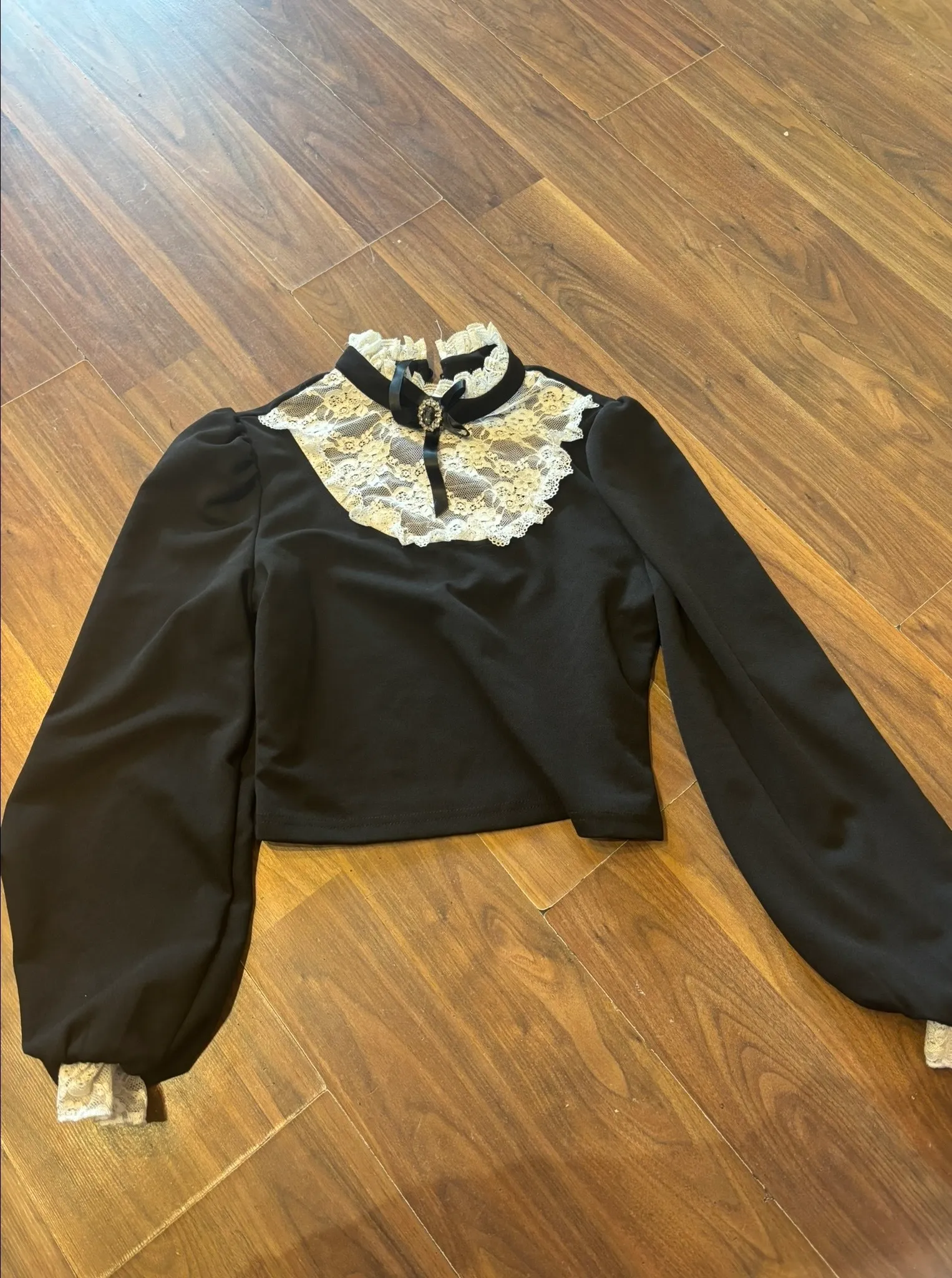 Top- Black and white lace