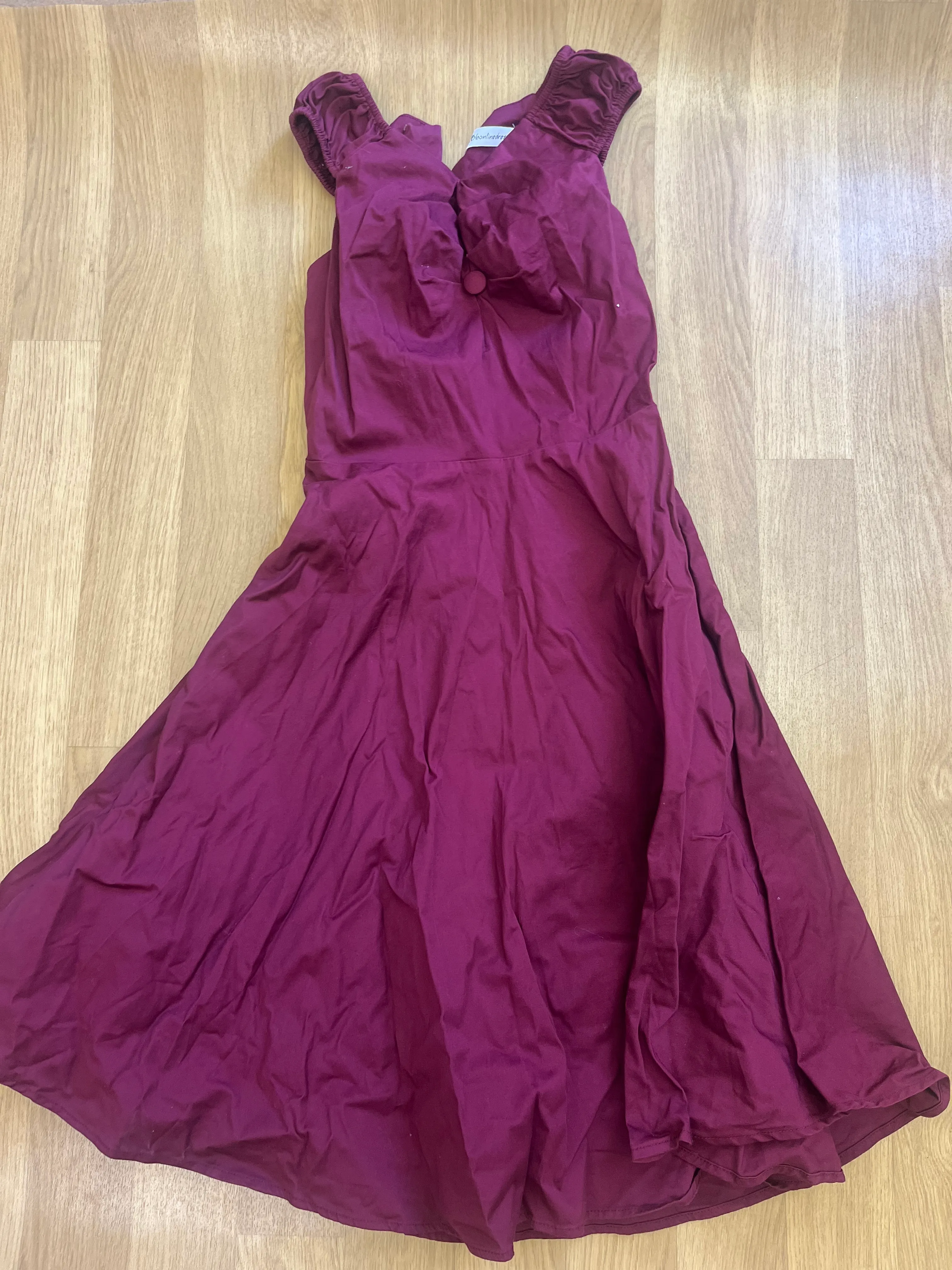 Dress- 50’s Style Burgundy 