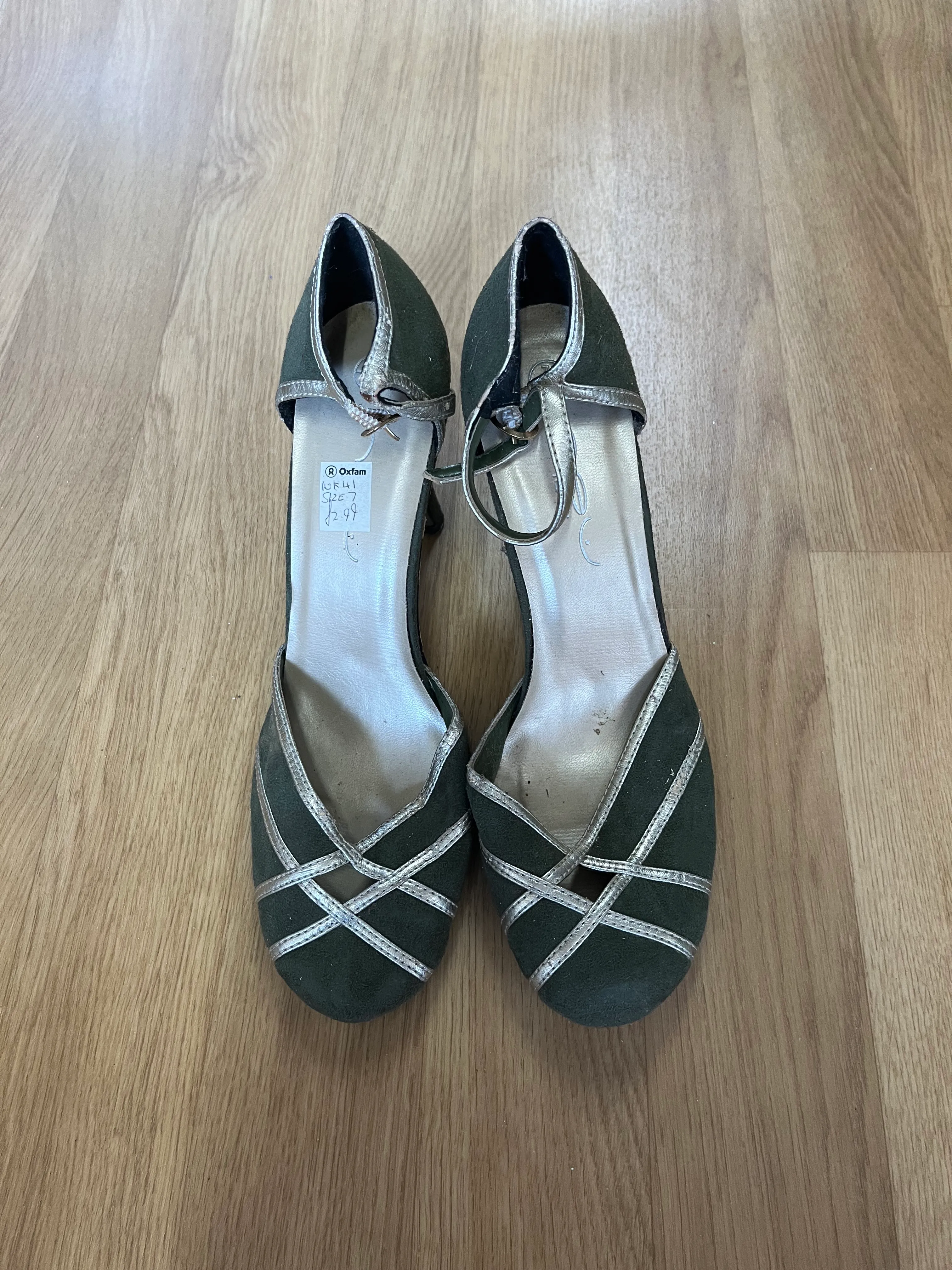 Heels- Green and Gold