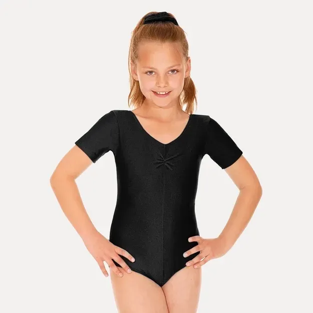 Leotard- Black cap sleeve