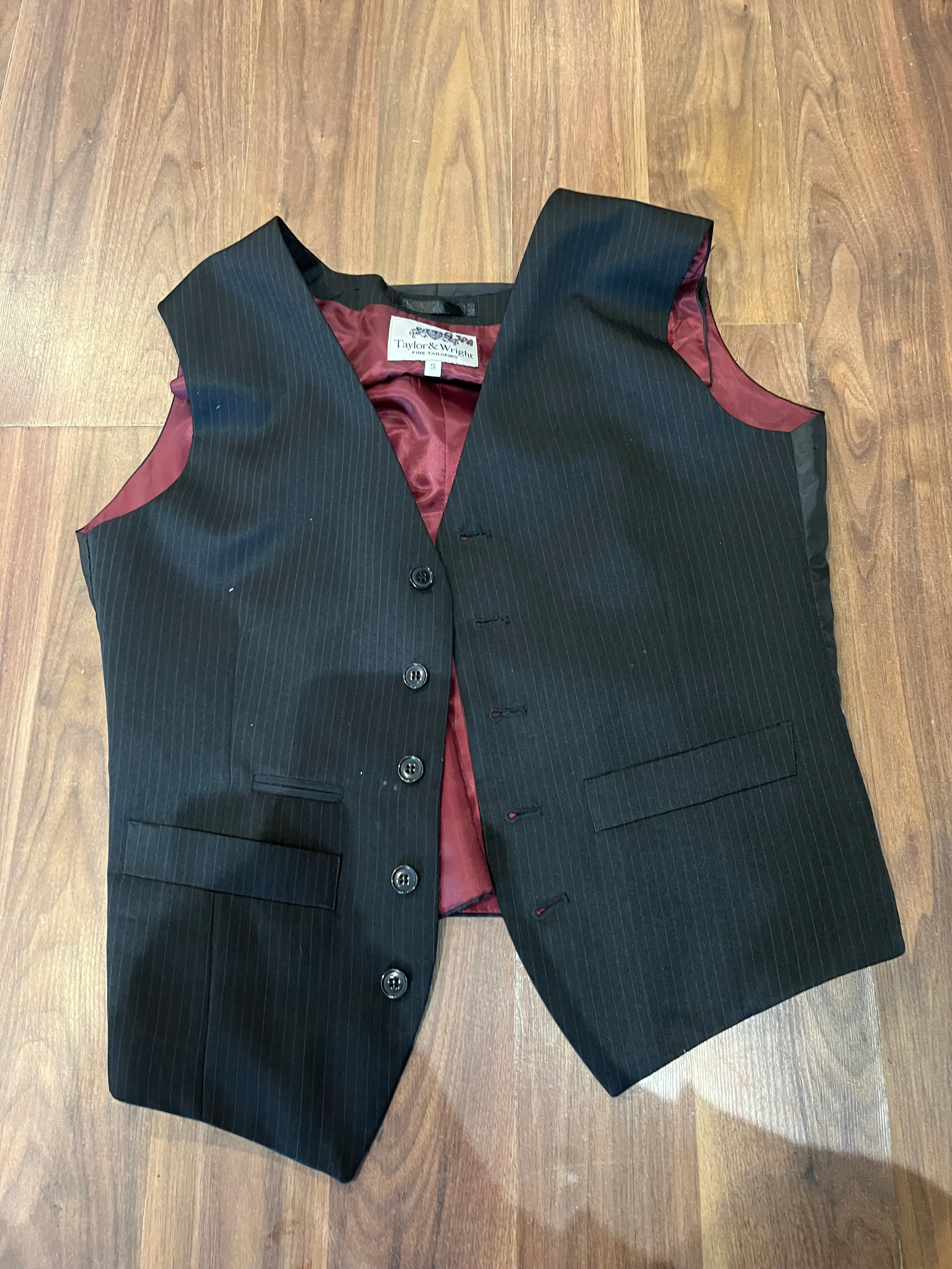 Waistcoat- Black striped