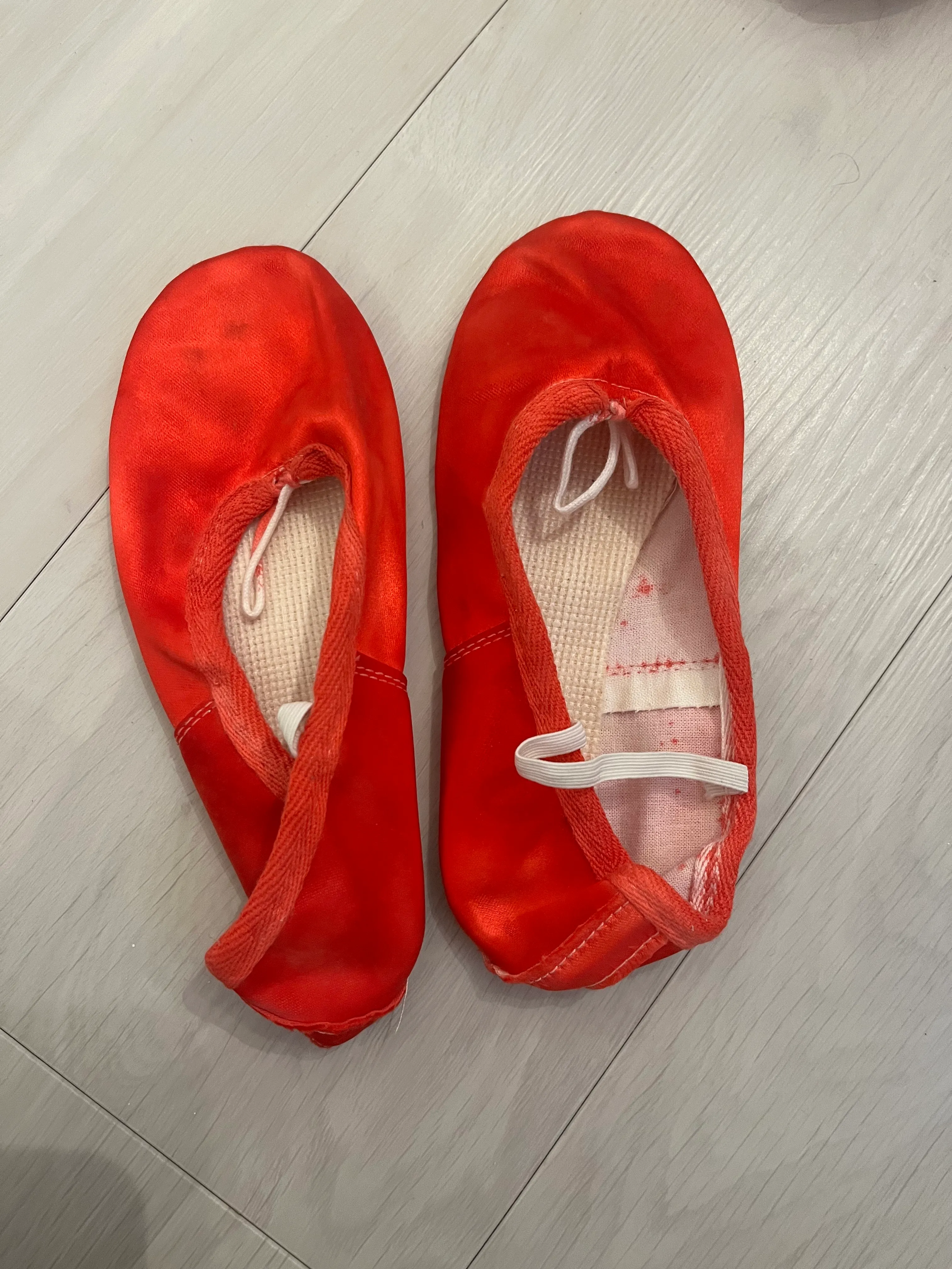 Ballet Shoes- Red Satin