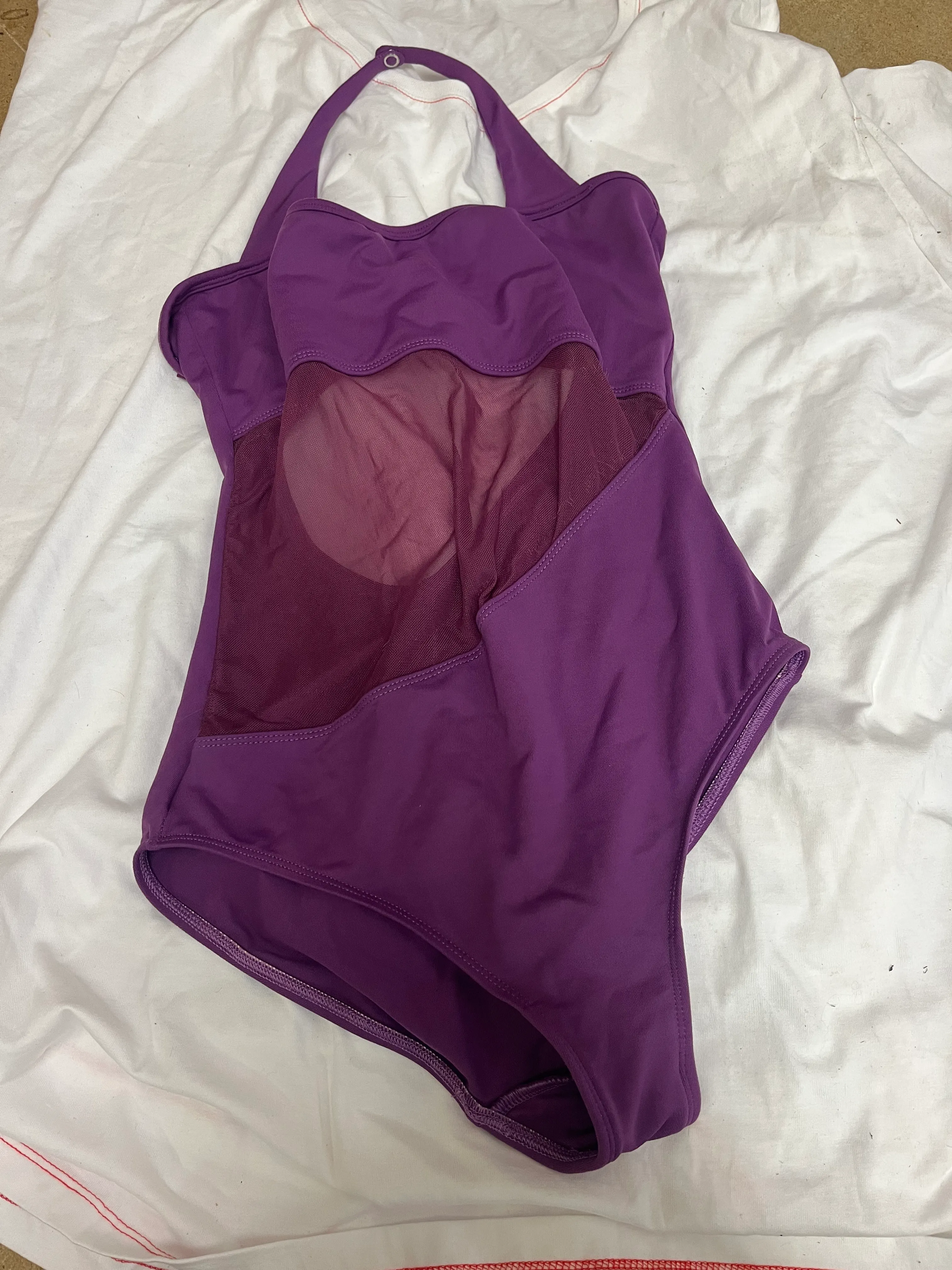 Leotard- Purple mesh