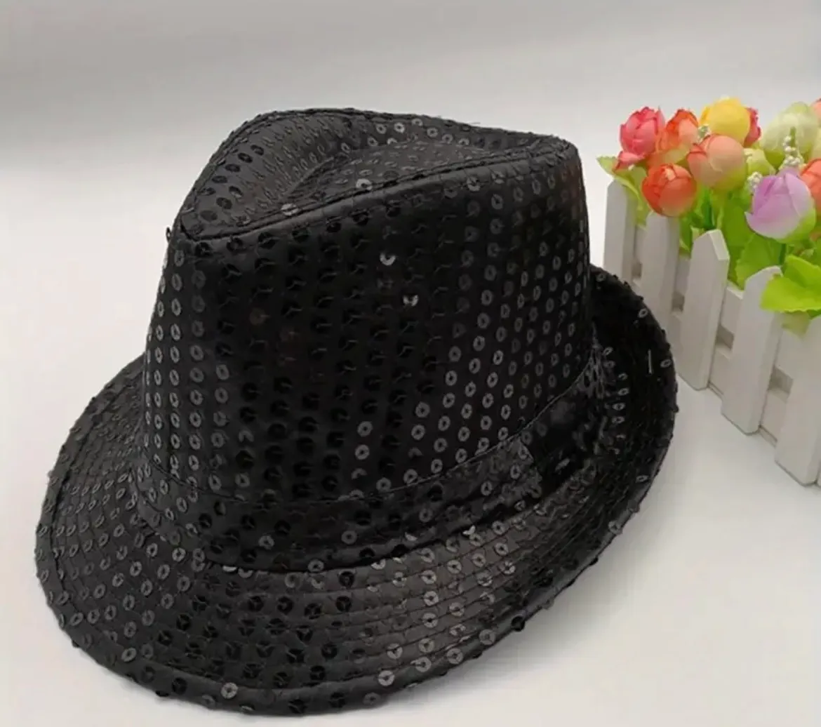 Hat- Black sequin Hat