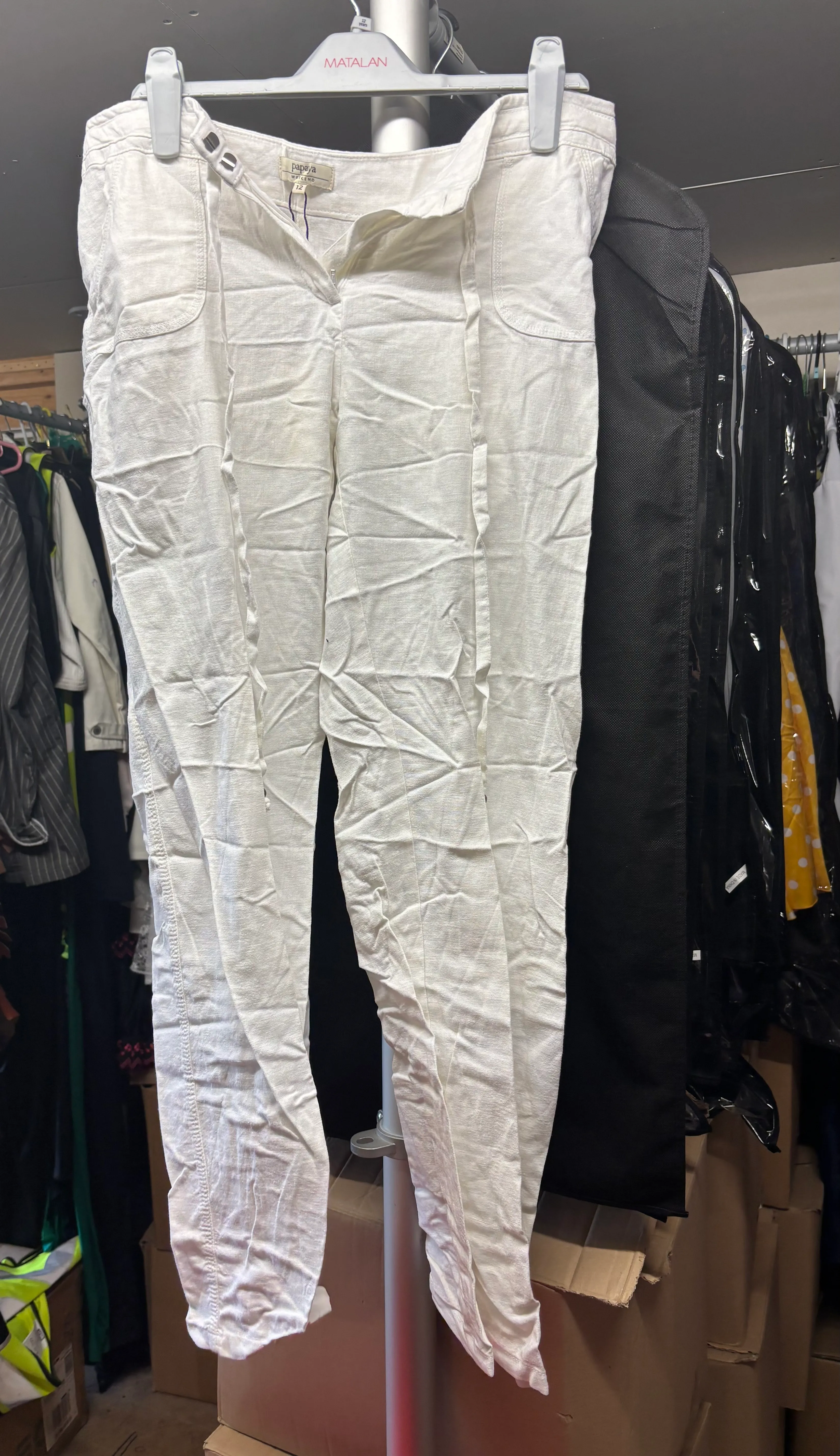 Trousers- Plain white design