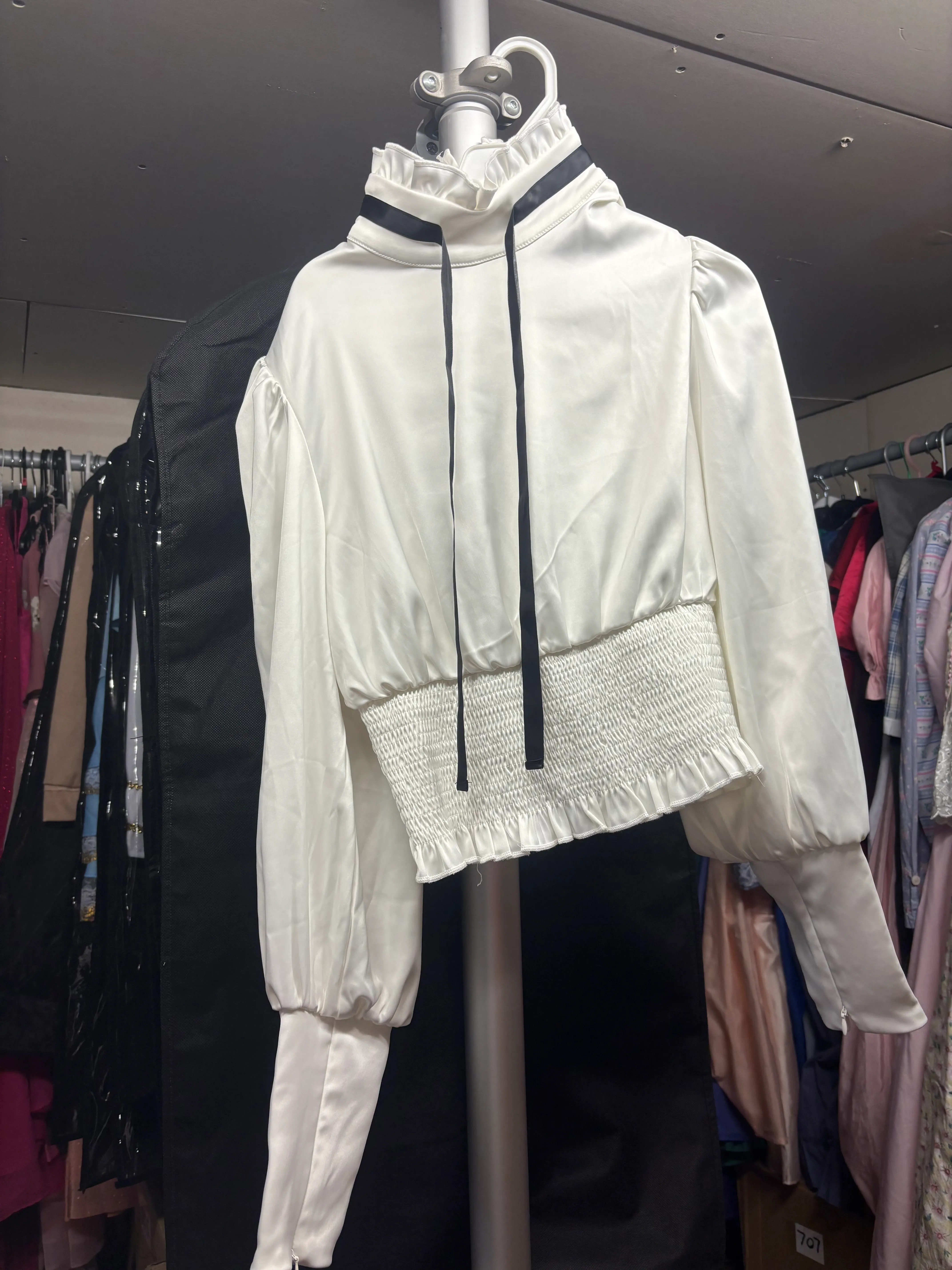 Top- Black and white long sleeve