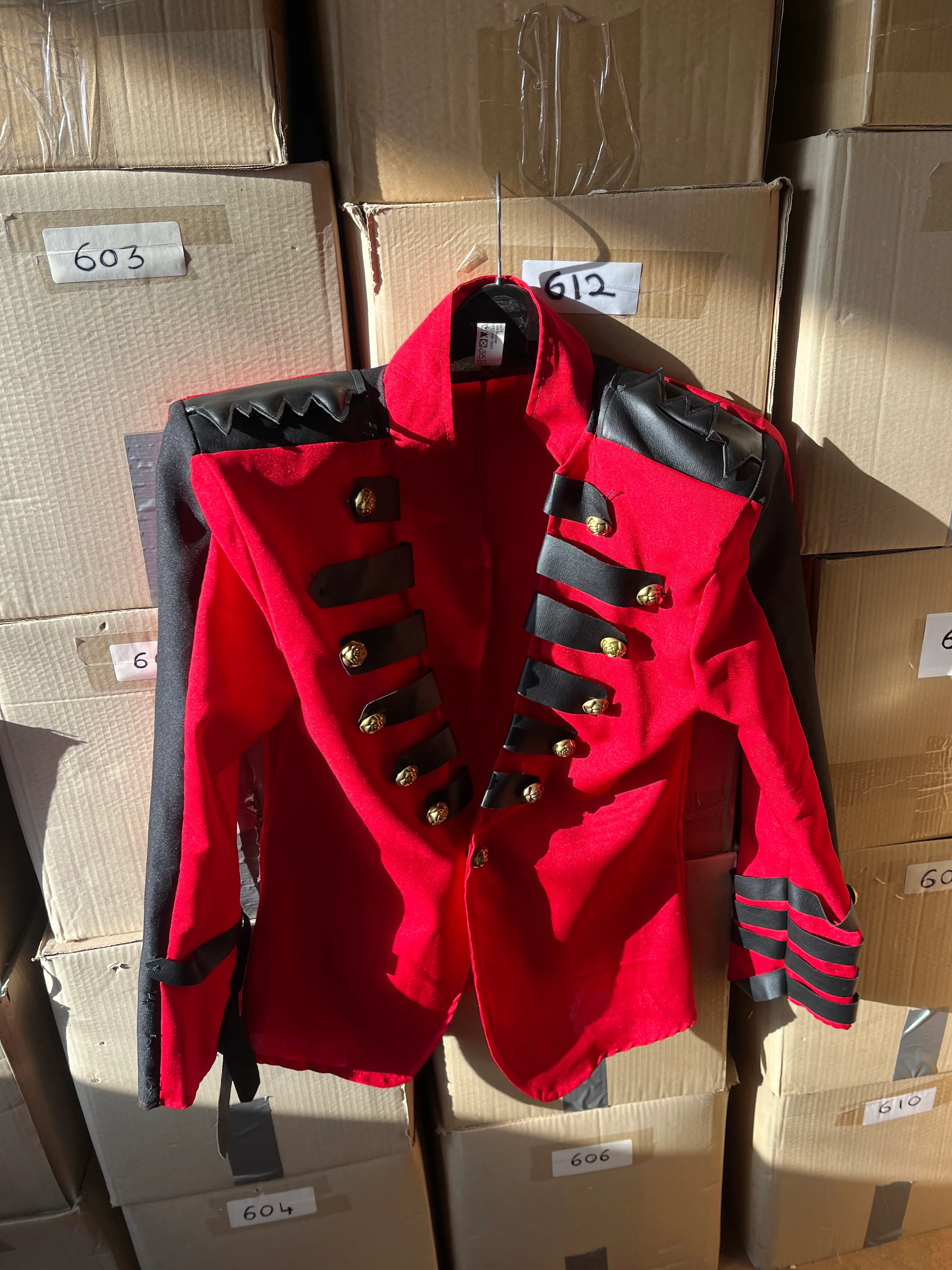 Jacket- Red and Black military