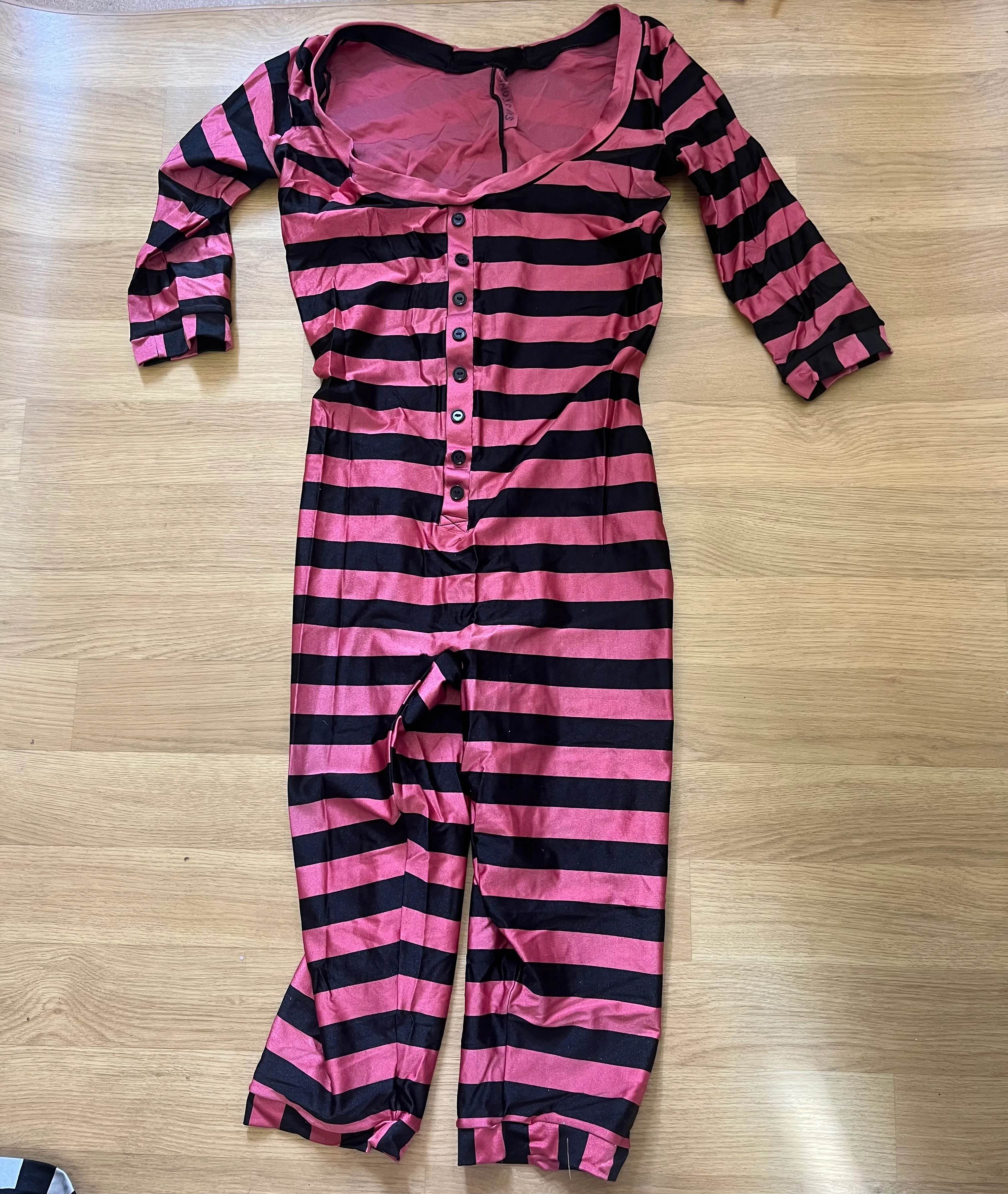 Catsuit/Unitard- Victorian Male Bathing suit Pink