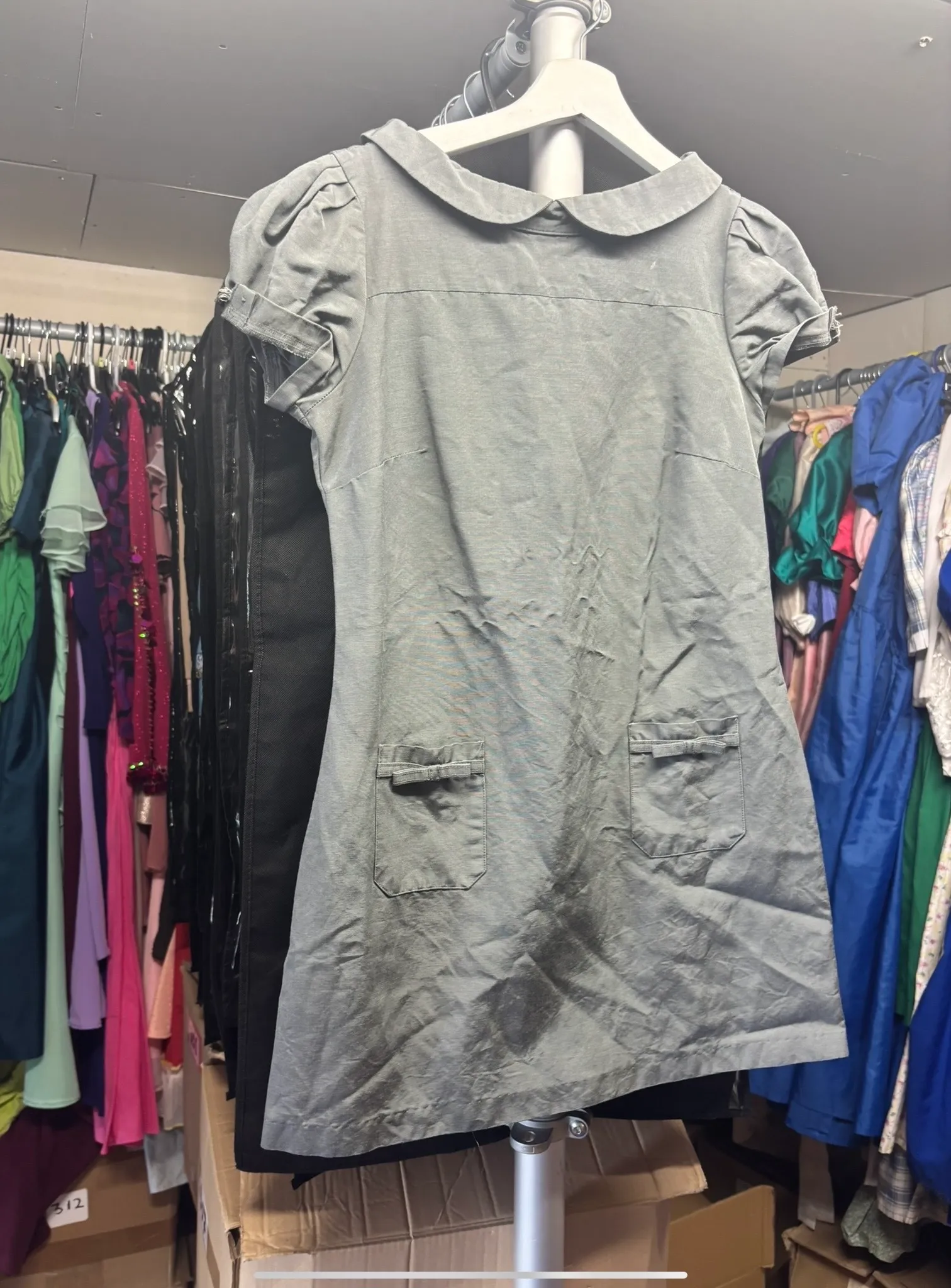 Dress- Green/grey design