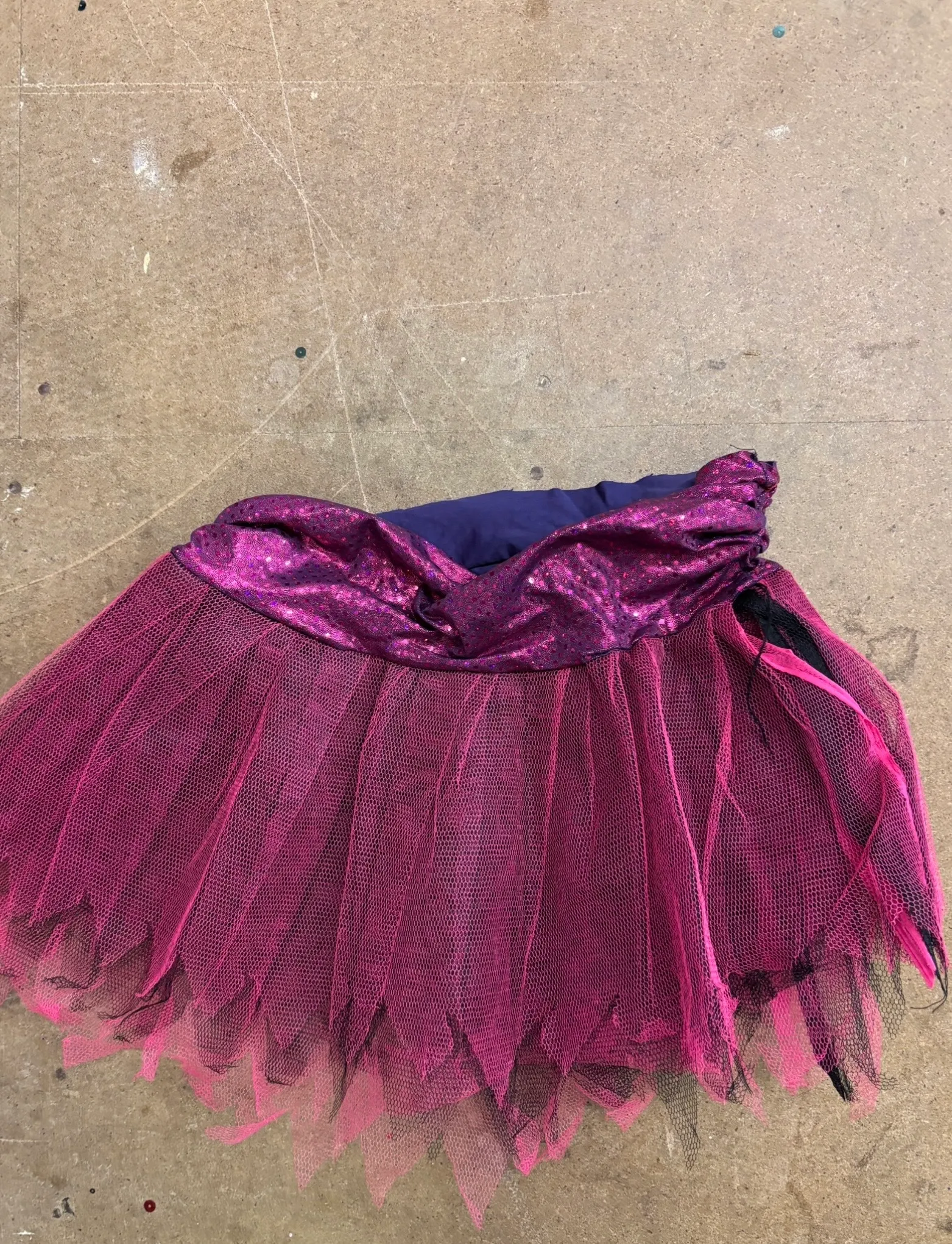 Skirt- Purple/ pink net design