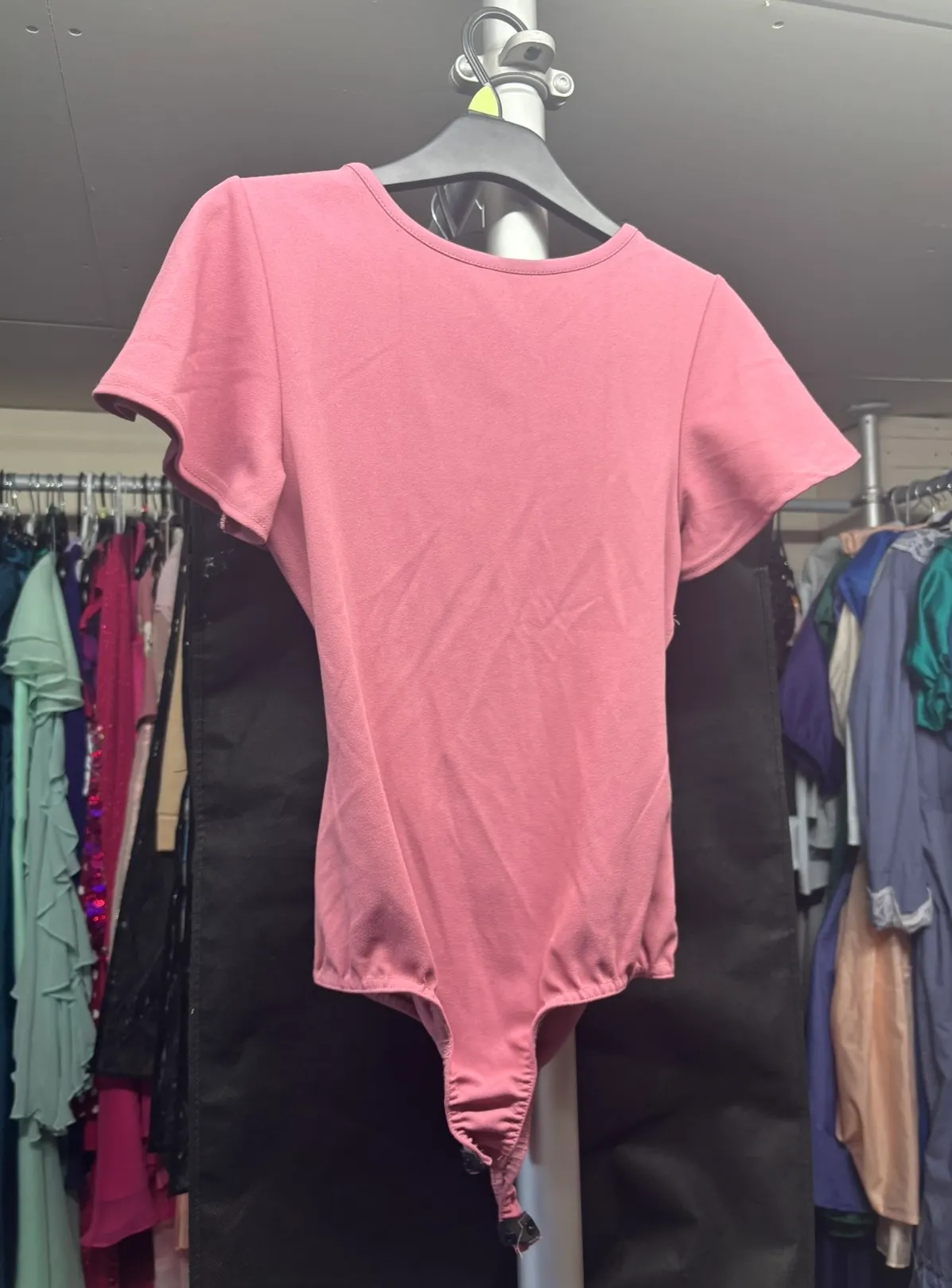 Leotard- Pink cross back bodysuit