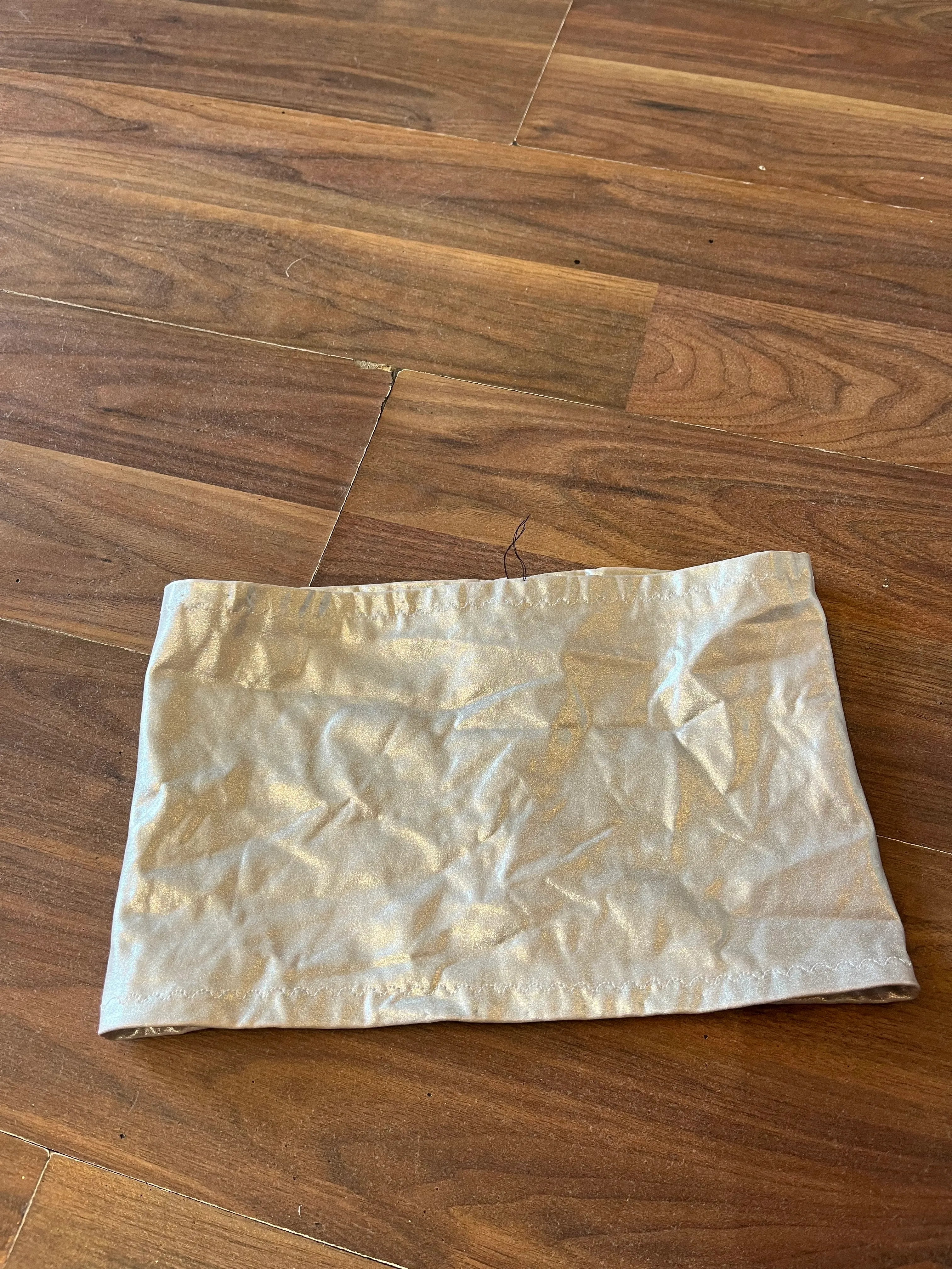 Bandeau top- Silver metallic