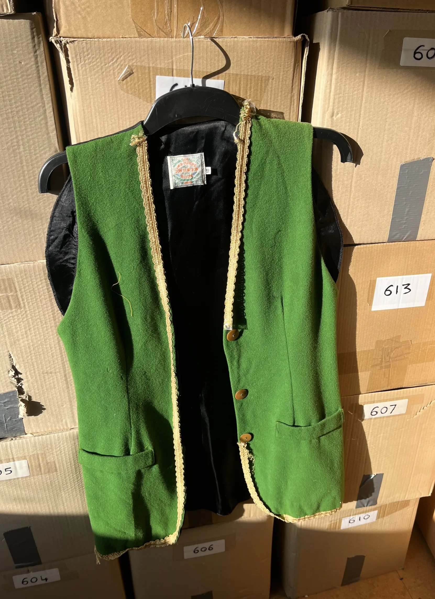 Waistcoat- Green and Gold