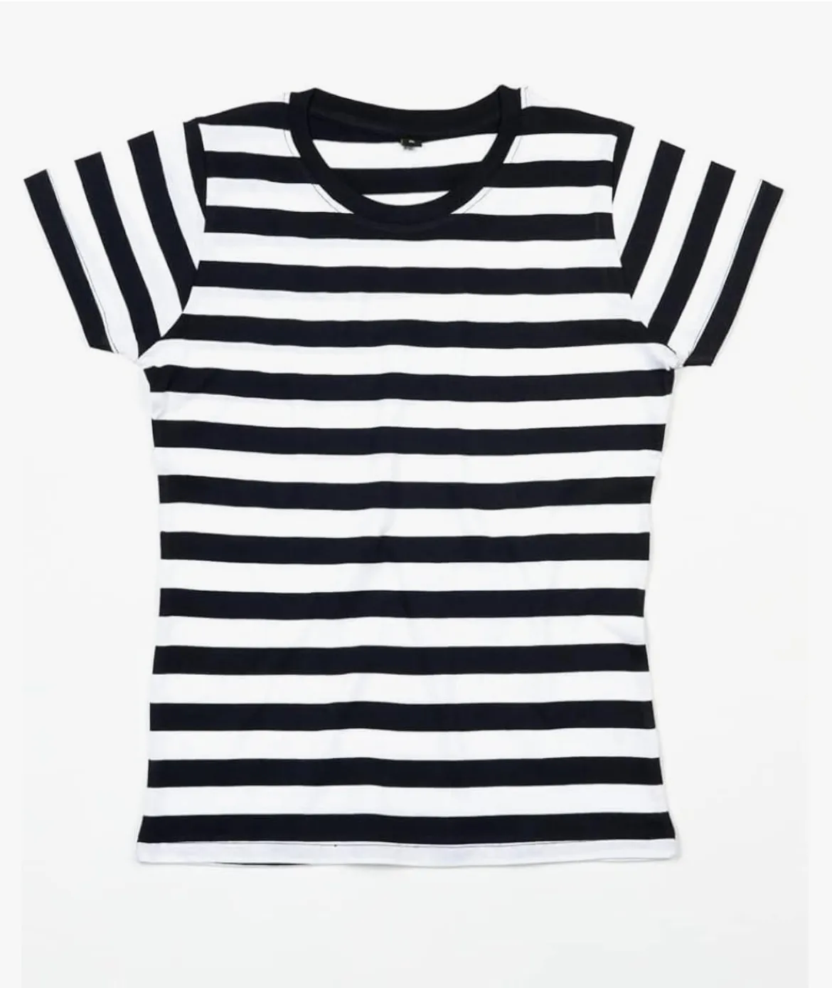 Top- Black and white striped short sleeve