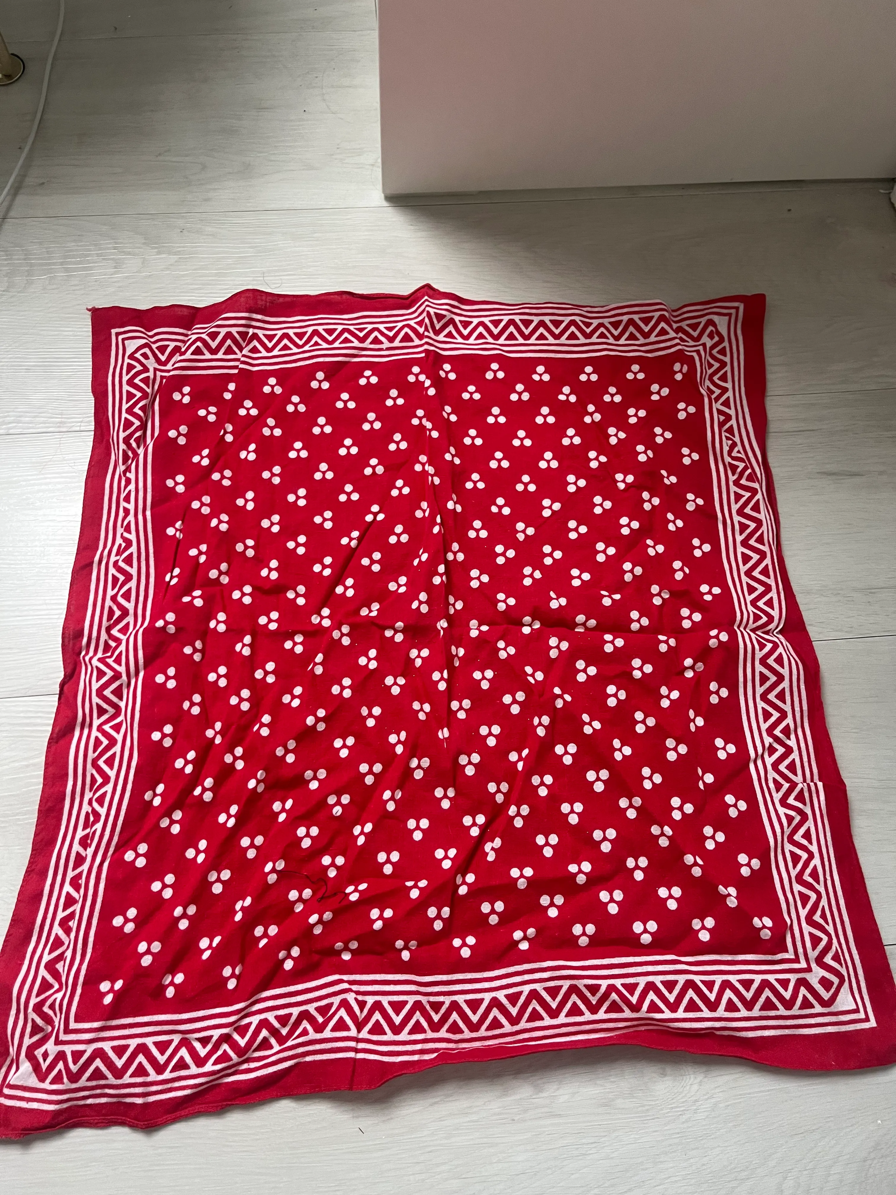 Neck Scarf- Burgundy Patterned