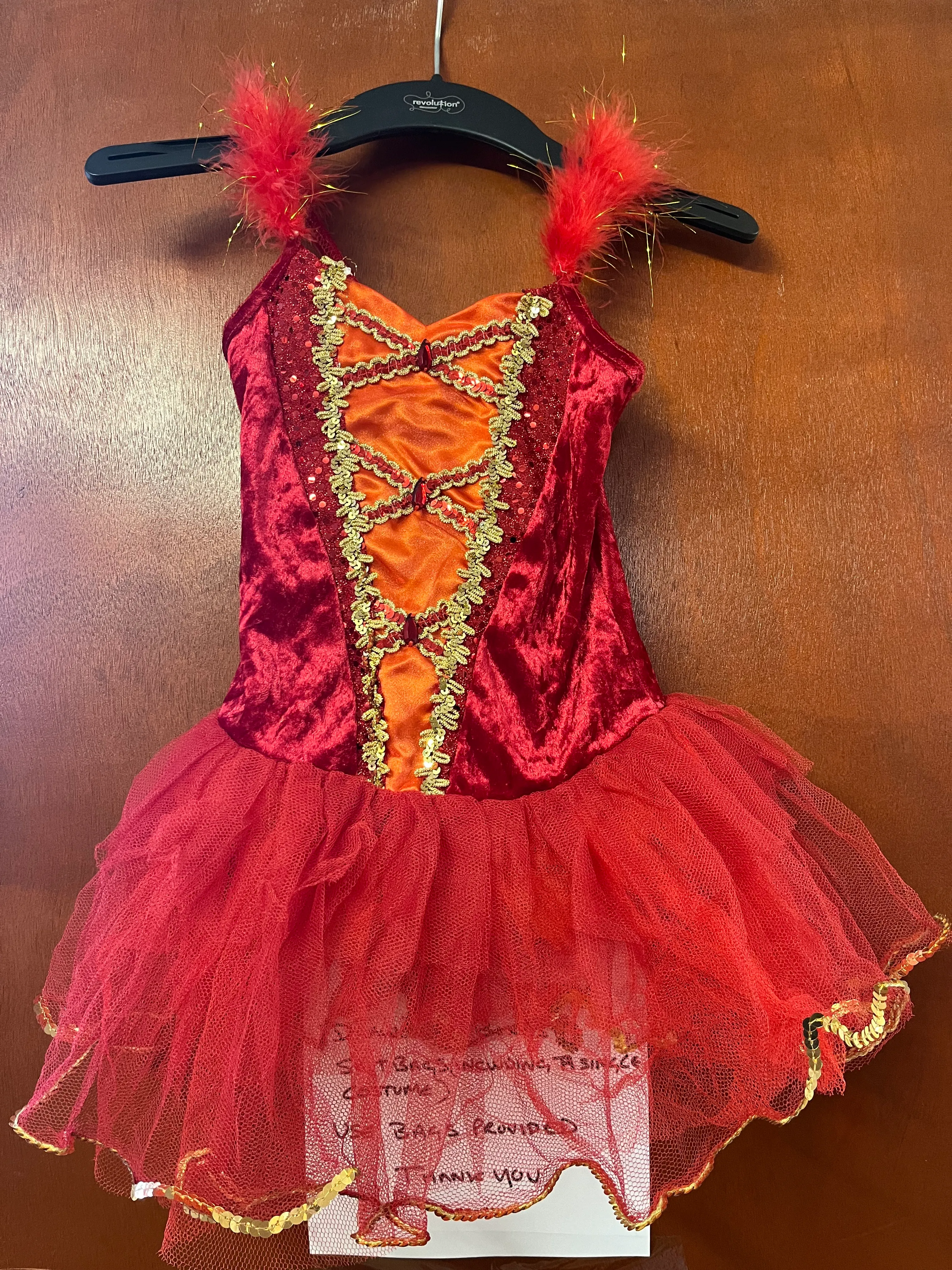 Tutu- Red and orange
