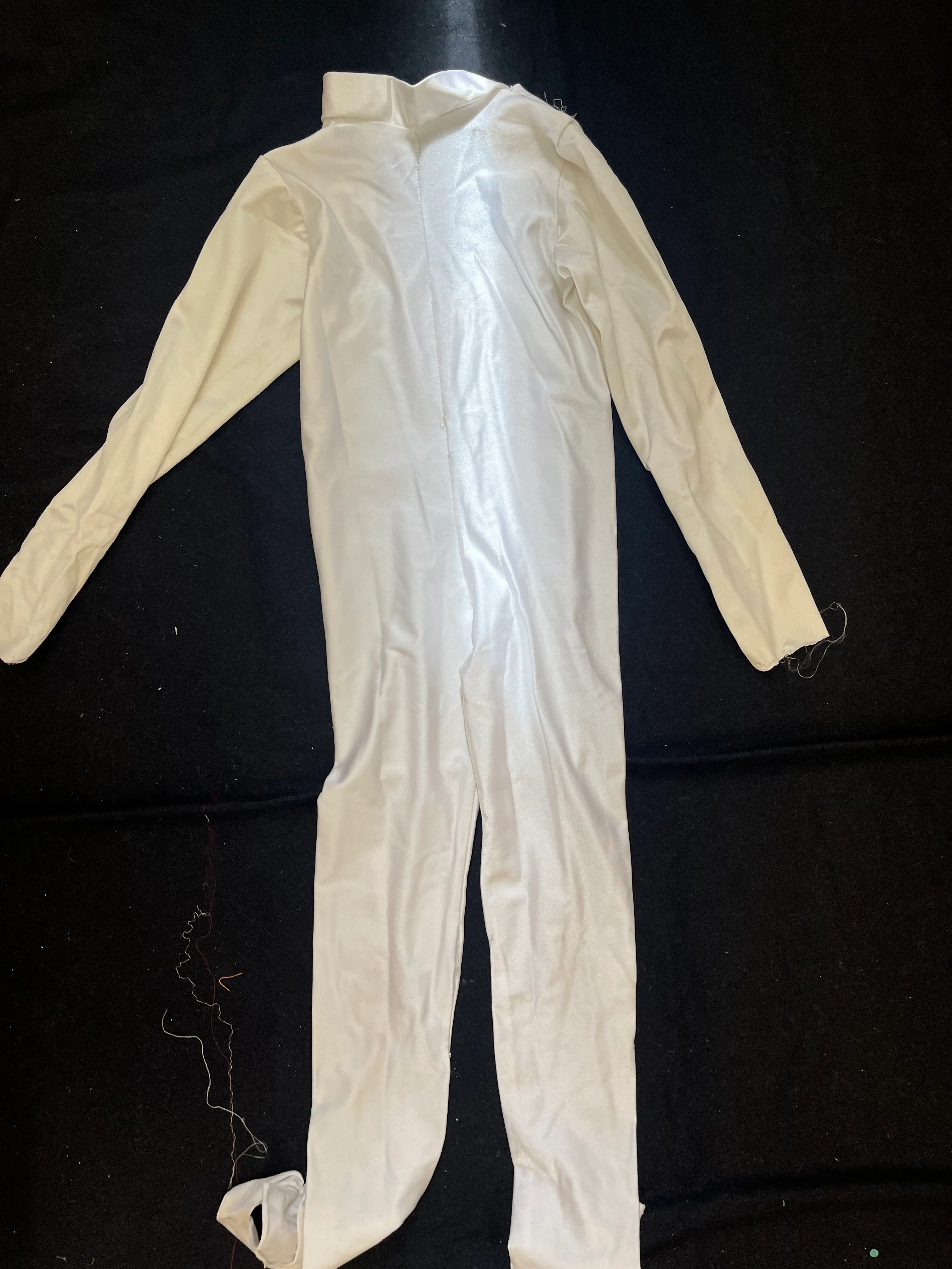 Catsuit- White high neck