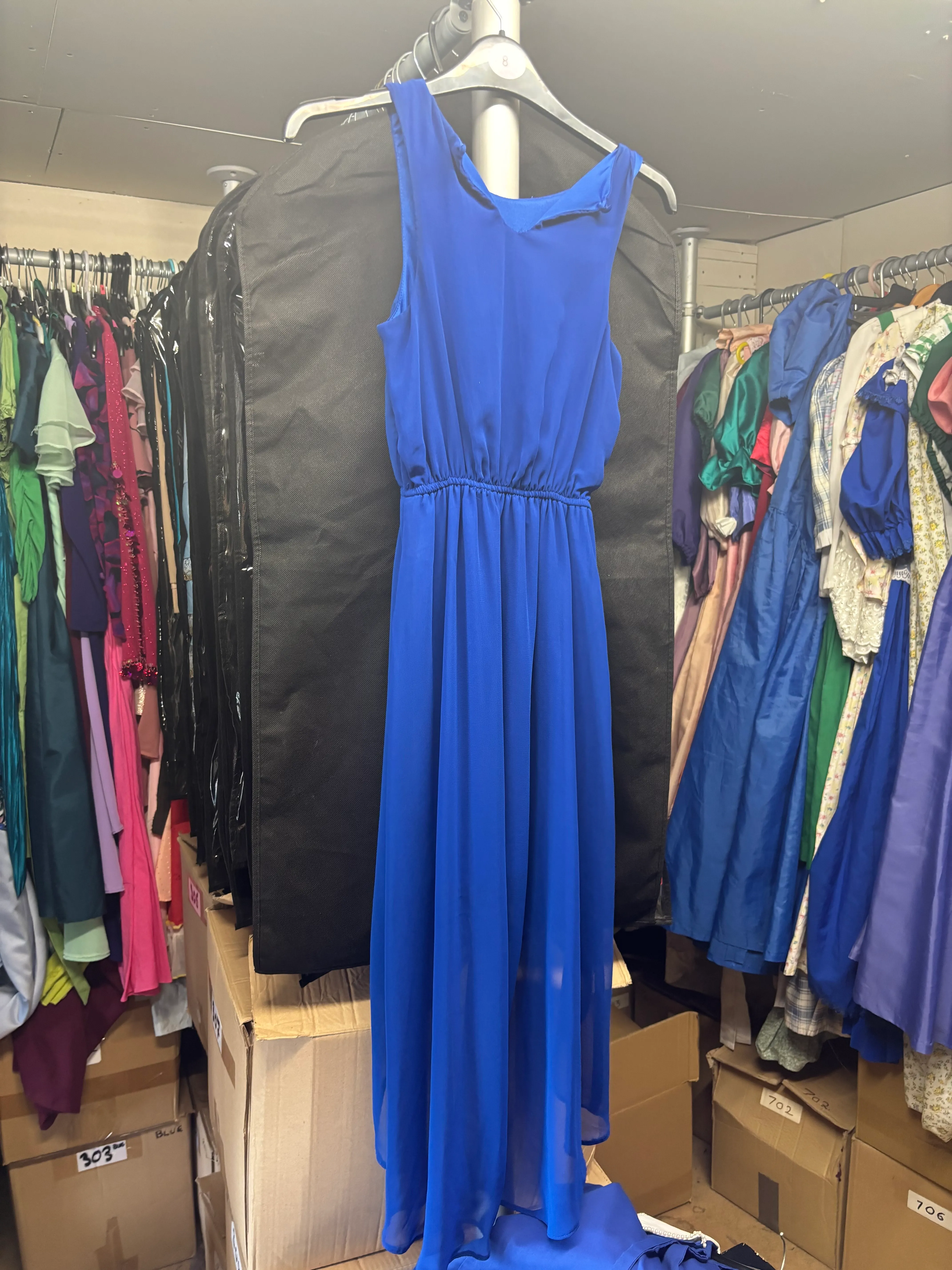 Dress- Royal Blue long kids