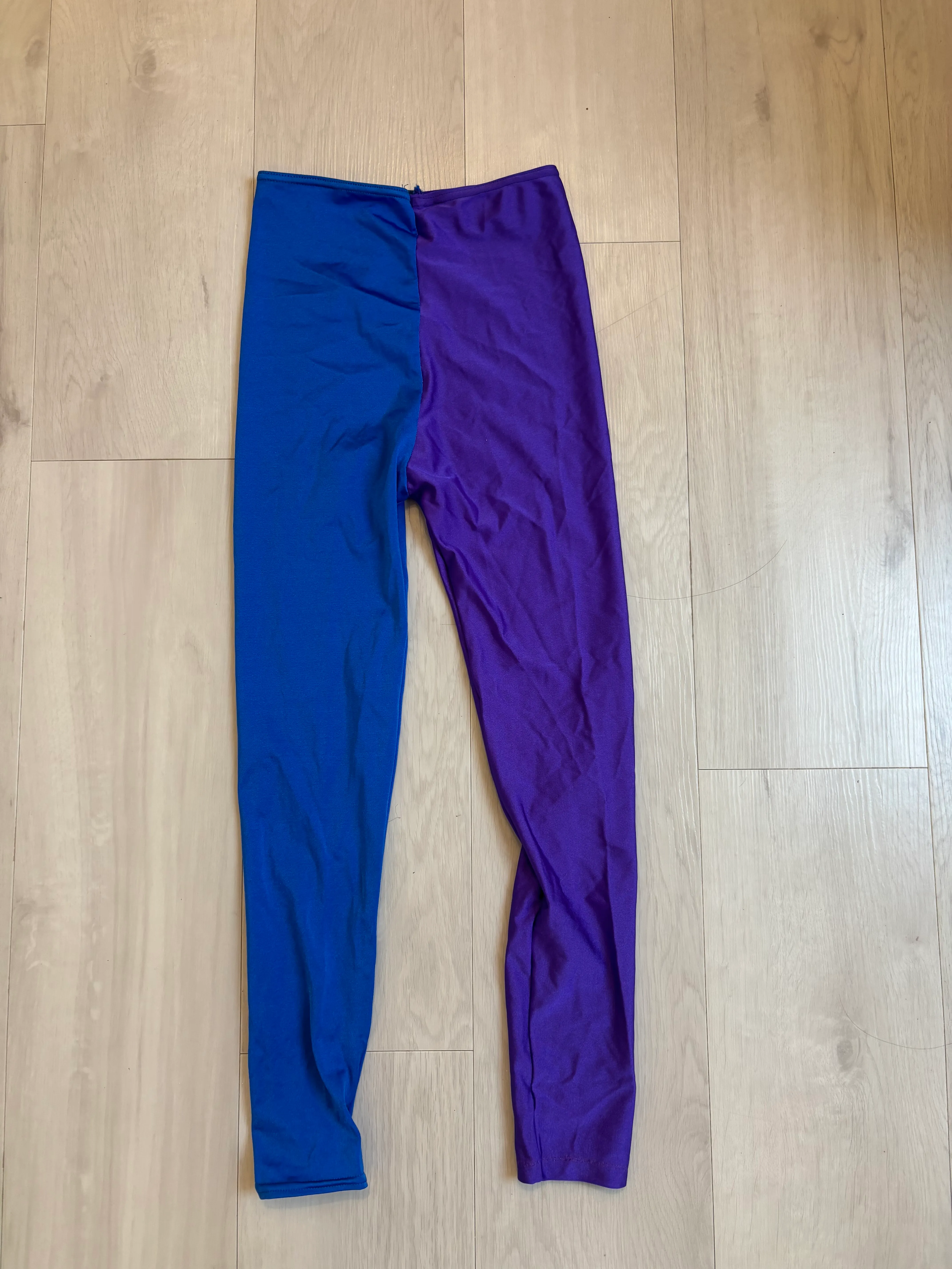 Leggings- Half blue half purple