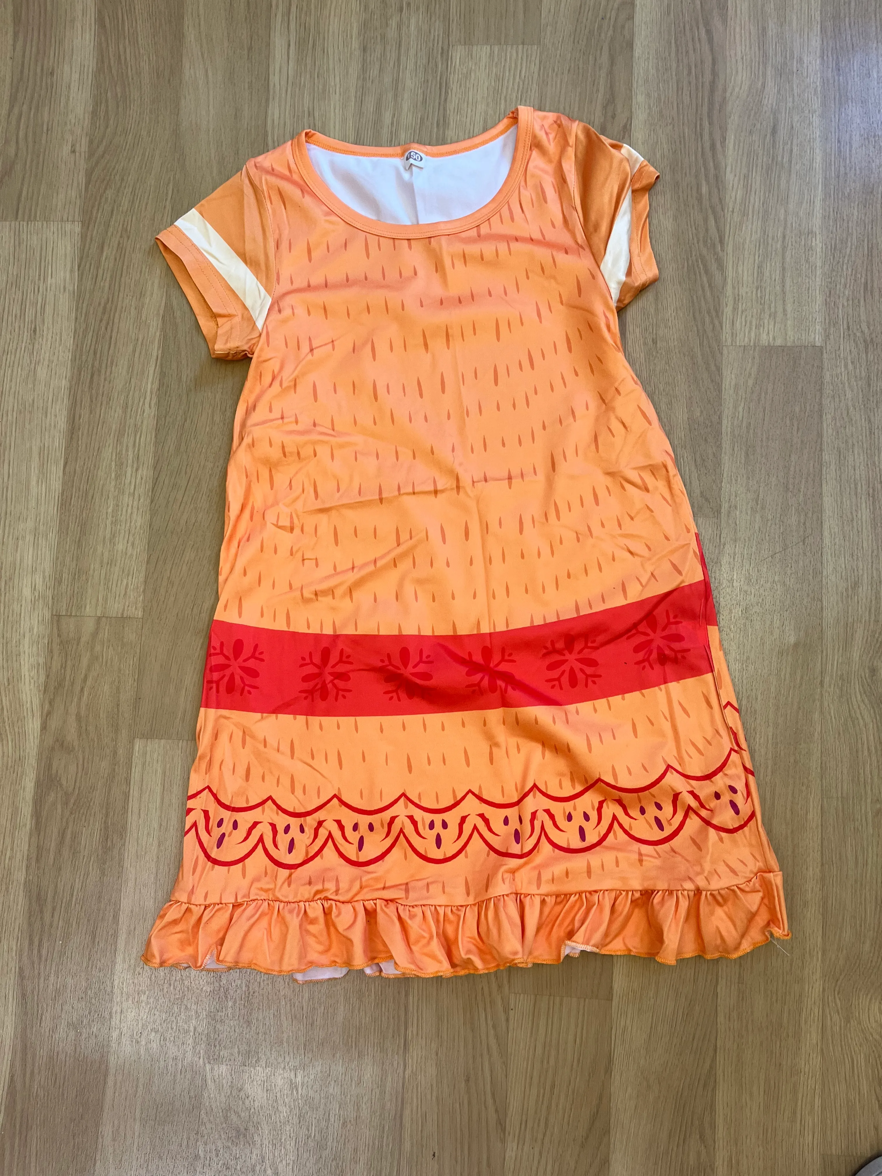 Mexican dress- Orange and red