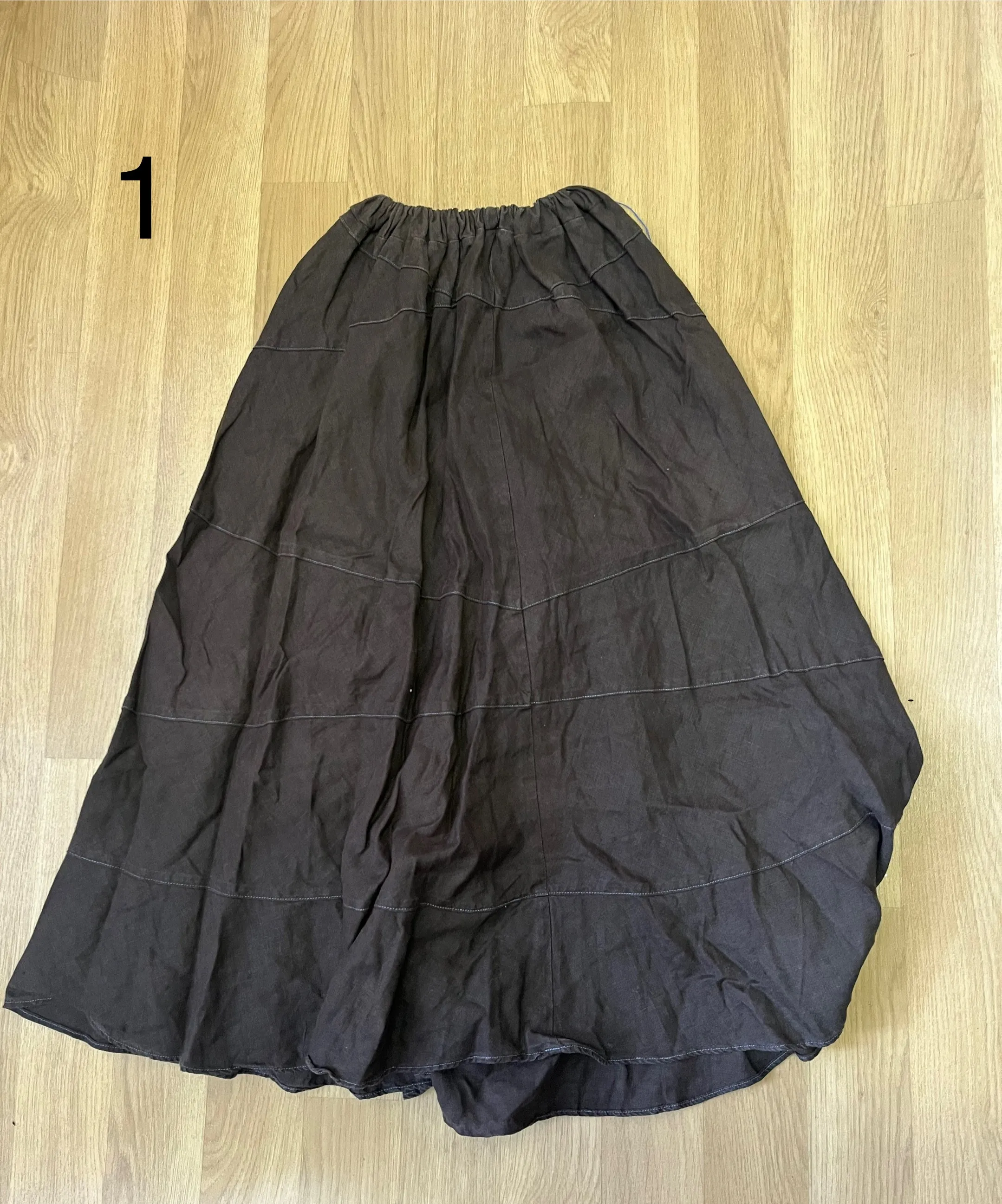 Peasant Skirt- Shades of Brown/grey