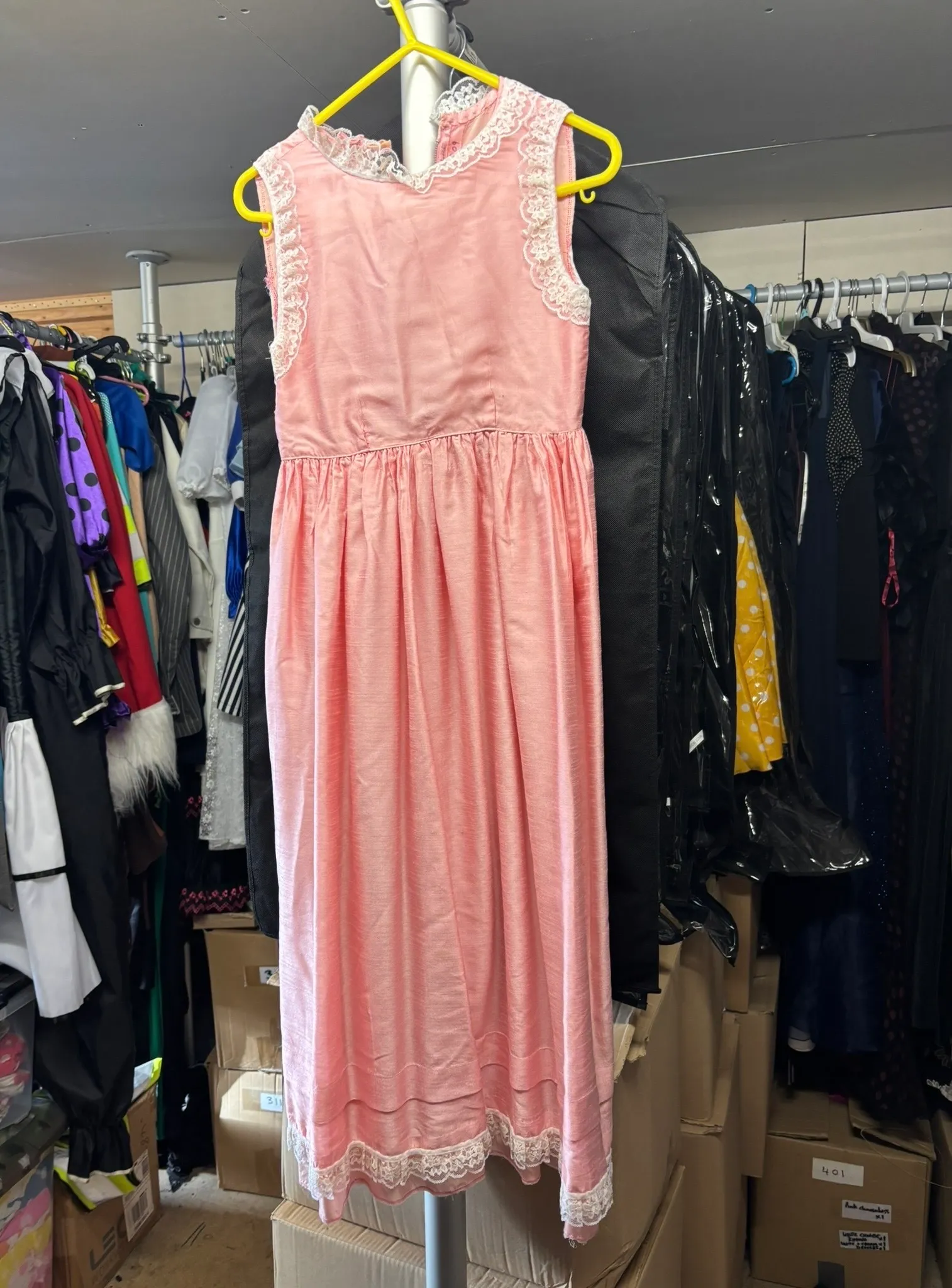 Dress- Pale pink and cream